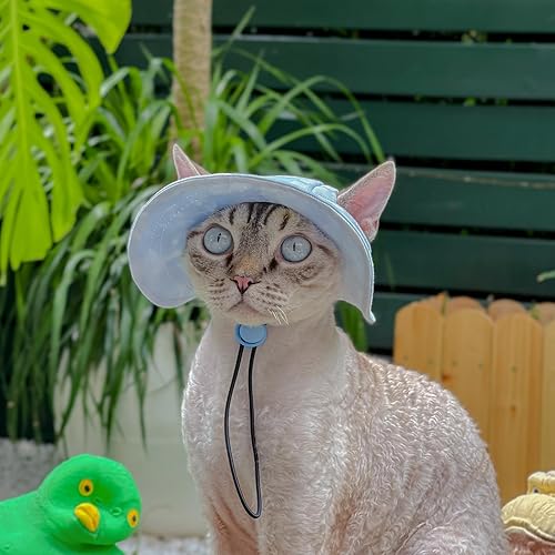 Miniatura 5 de Gorro para mascotas con agujeros para las orejas, protector solar, gorra de béisbol adecuada para perros pequeños y medianos, sombrero de escalada