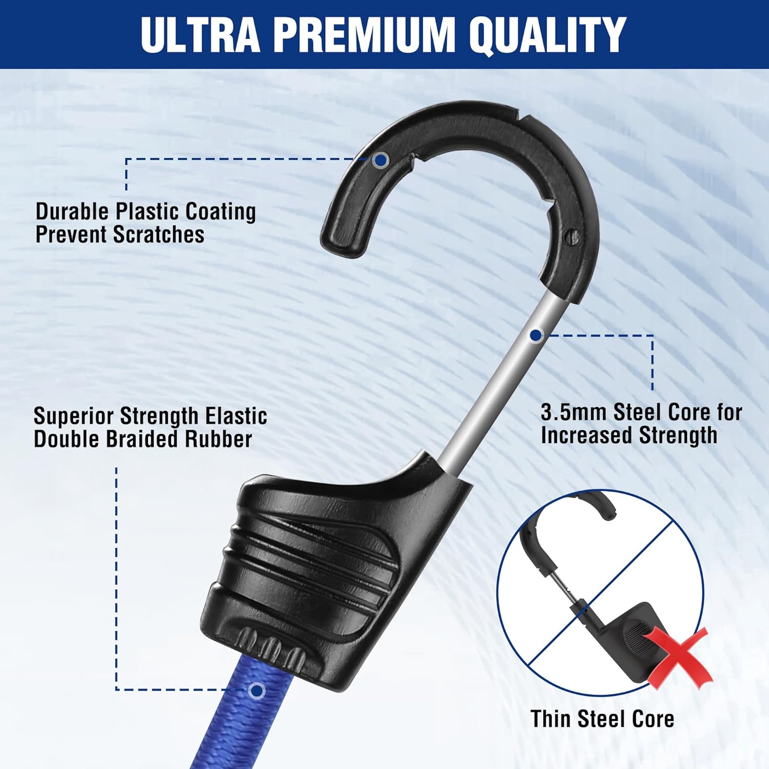 WORKPRO Bungee Cords Heavy Duty Outdoor & WORKPRO Bungee Cords Heavy Duty Outdoor