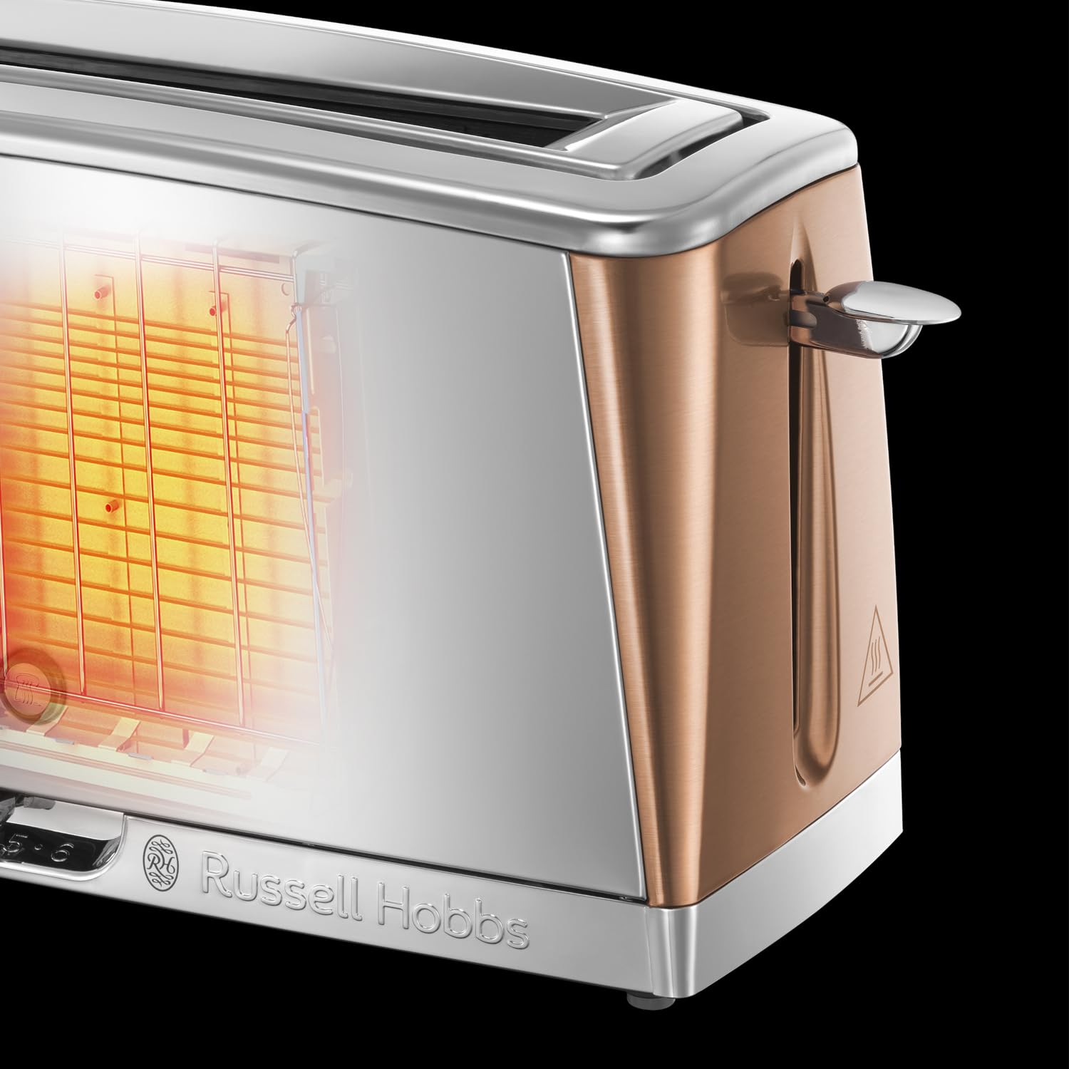 Russell Hobbs Long Slot Slice Luna Toaster With Faster