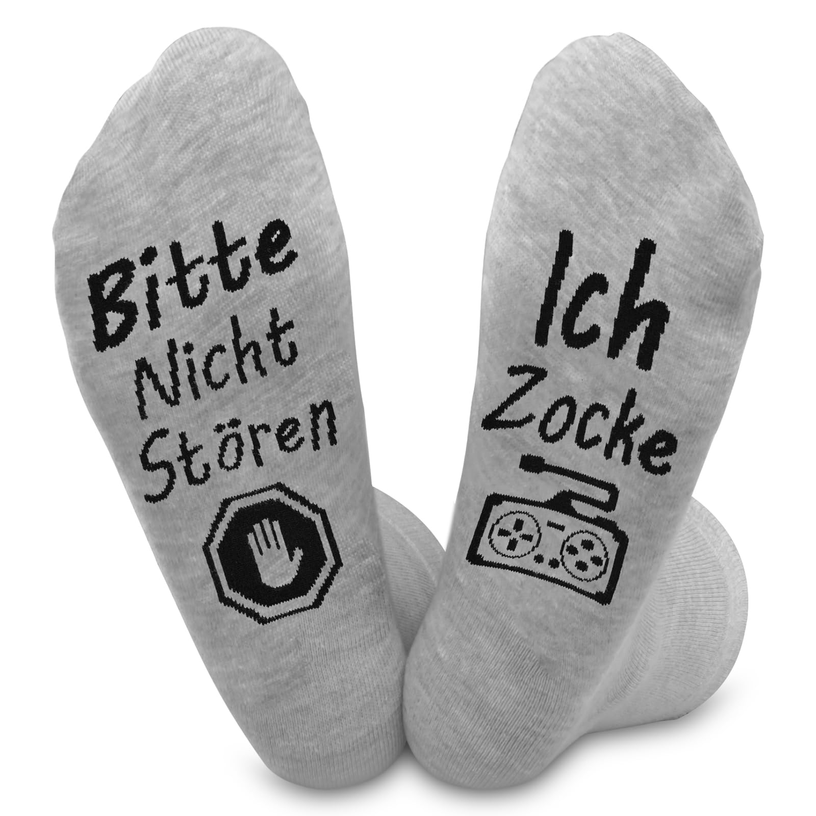 Dealswin Lustige Gaming Socken Gamer Geschenk Mit Spruch Bitte Nicht Stören Ich Zocke Zocken Socken Lustig Neuheit Weihnachts Ostern Geburtstag Geschenke Für Zocker Männer Herren Jungs Frauen Damen