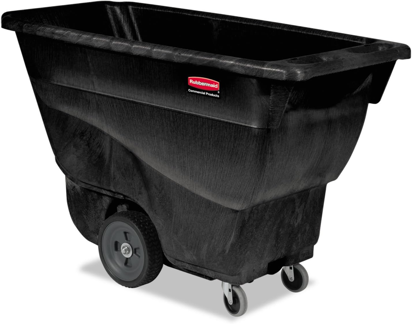 Rubbermaid 9T13BLA Structural Foam Tilt Truck Rectangular 450 lb. Cap. Black