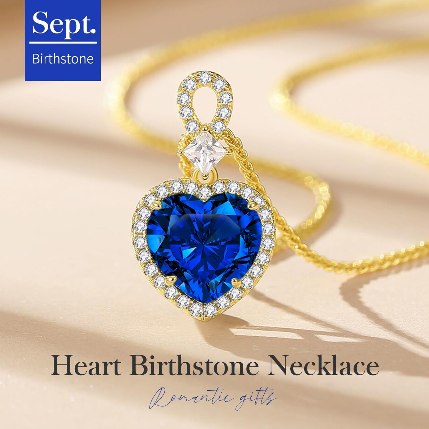 KRZ Heart Necklace for Women, 925 Sterling Silver with Gold Plated Jewelry for Wife Anniversary Christmas Birthday Gifts for Wife Girlfriend Mom Her, Valentines Mothers Day Present - Image 3