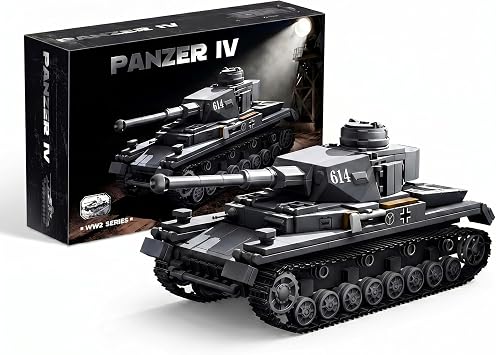 WW2 Panzer IV Tank Building Blocks, 135 Scale Military Kit