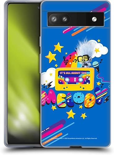 Head Case Designs Officially Licensed Trolls World Tour All About The Melody Rainbow BFFs Soft Gel Case Compatible with Google Pixel 6a