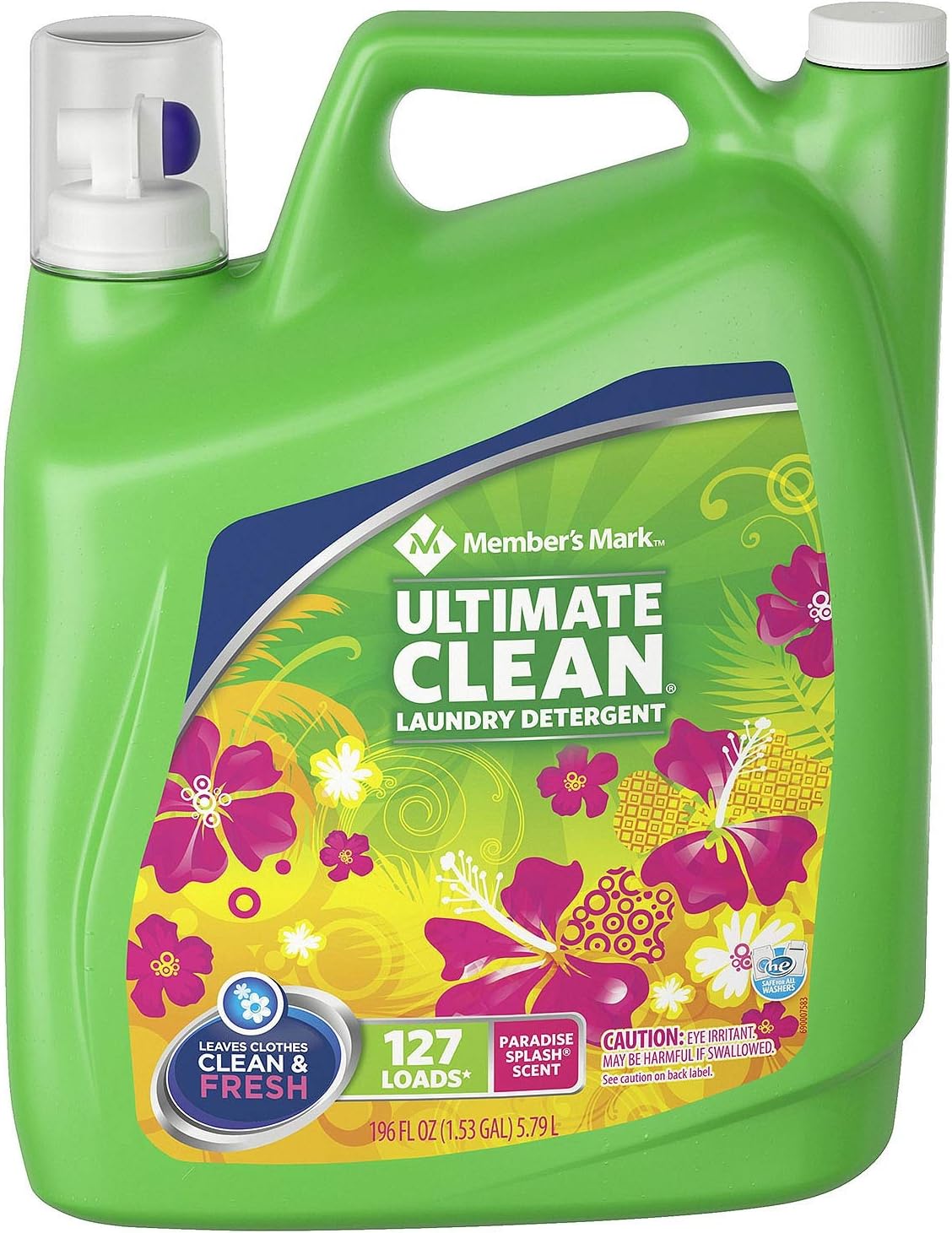 Member's Mark Ultimate Clean Liquid Laundry, Paradise Splash (196 oz, 127 loads)