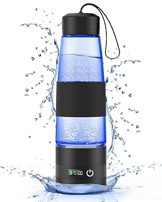 Bouteille D'eau Hydrogène Générateur 460 Ml - Silber - Portable Avec Tube D'absorption USB