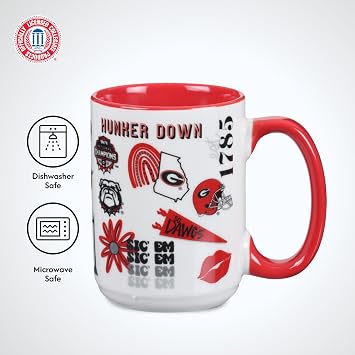 The Memory Company Officially Licensed NCAA - University of Georgia 15oz Team Spirit Mug