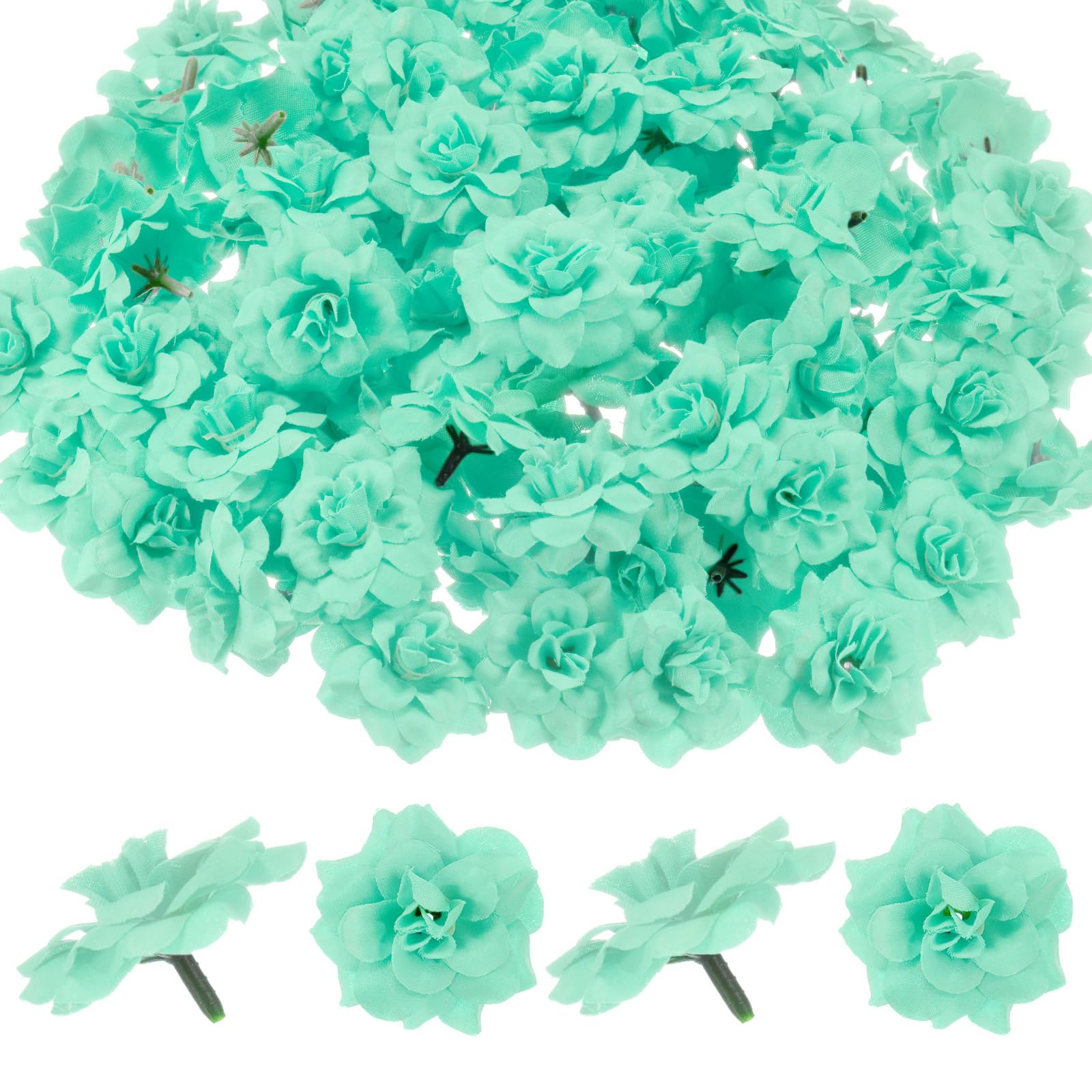 M METERXITY 100-Pack Artificial Roses Heads, Silk Faux Rose Head for Wedding/Bouquet/Flower Wall/DIY Crafts/Party Decoration