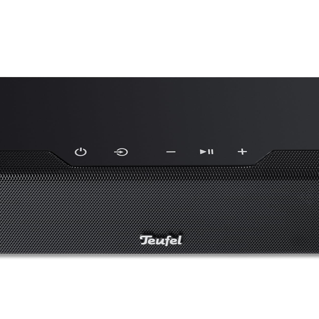 Teufel CINEBAR 11 Mk4-2.1 Dolby Atmos Soundbar mit kabellosem Platzsparender Subwoofer, Bluetooth, HDMI 3D ARC CEC, 4K Pass Through, Touch Panel - schwarz