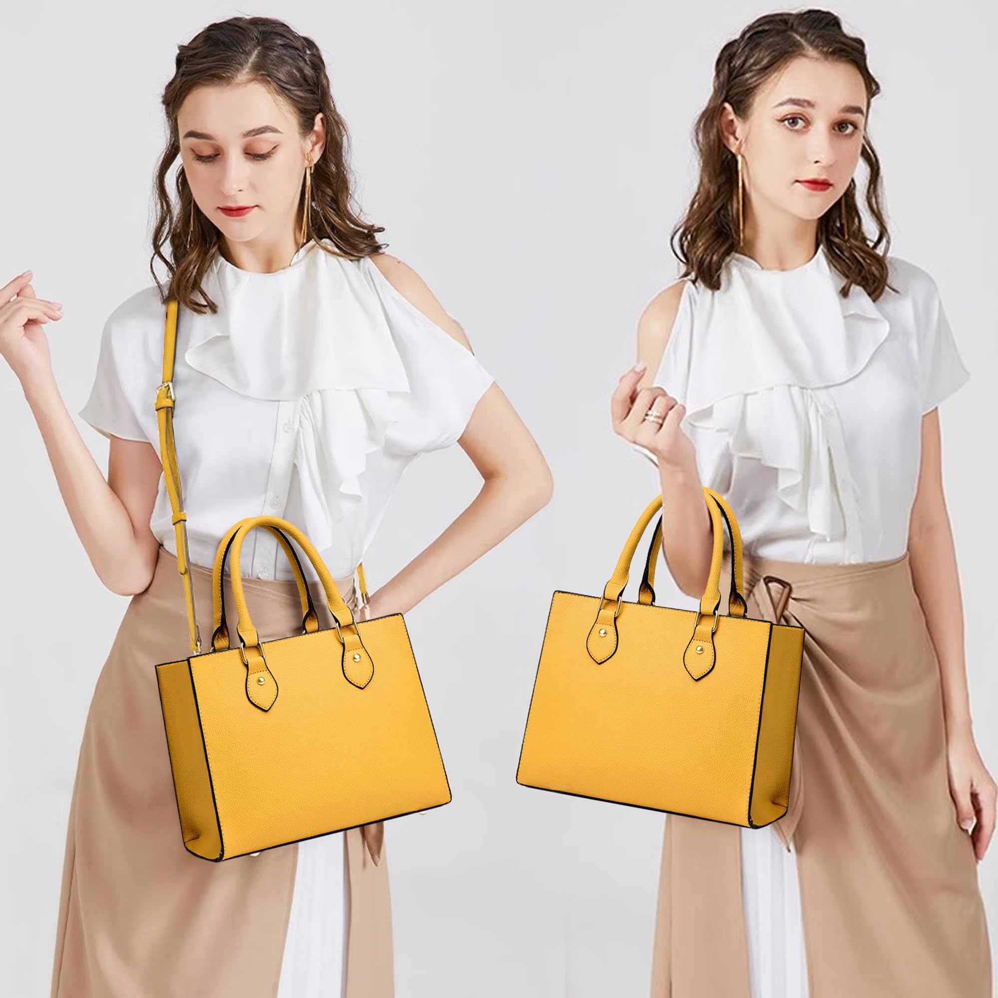 Chicarousal - Bolsos bandolera y bolsos de mano para mujer, de piel sintética, bolsos tote, de asa superior, tipo satchel y de hombro