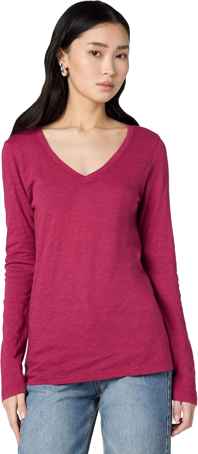 Velvet by Graham & Spencer Women's Originals V-Neck Longsleeve Tee
