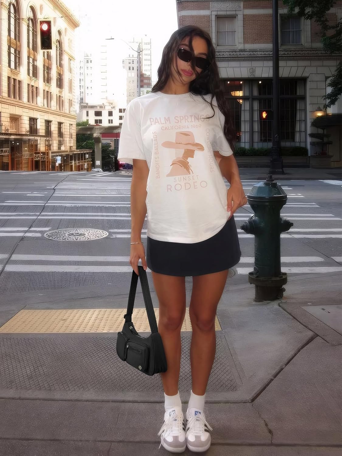 Telena Nylon Shoulder Bag for Women Y2K Trendy Purse Crescent Bag Cute Handbag - Image 3