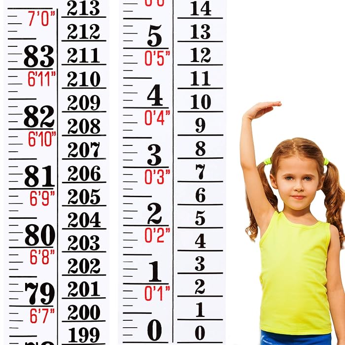 Buy Growth Chart Height Indicator Tape Ruler Height Growth Chart Ruler ...