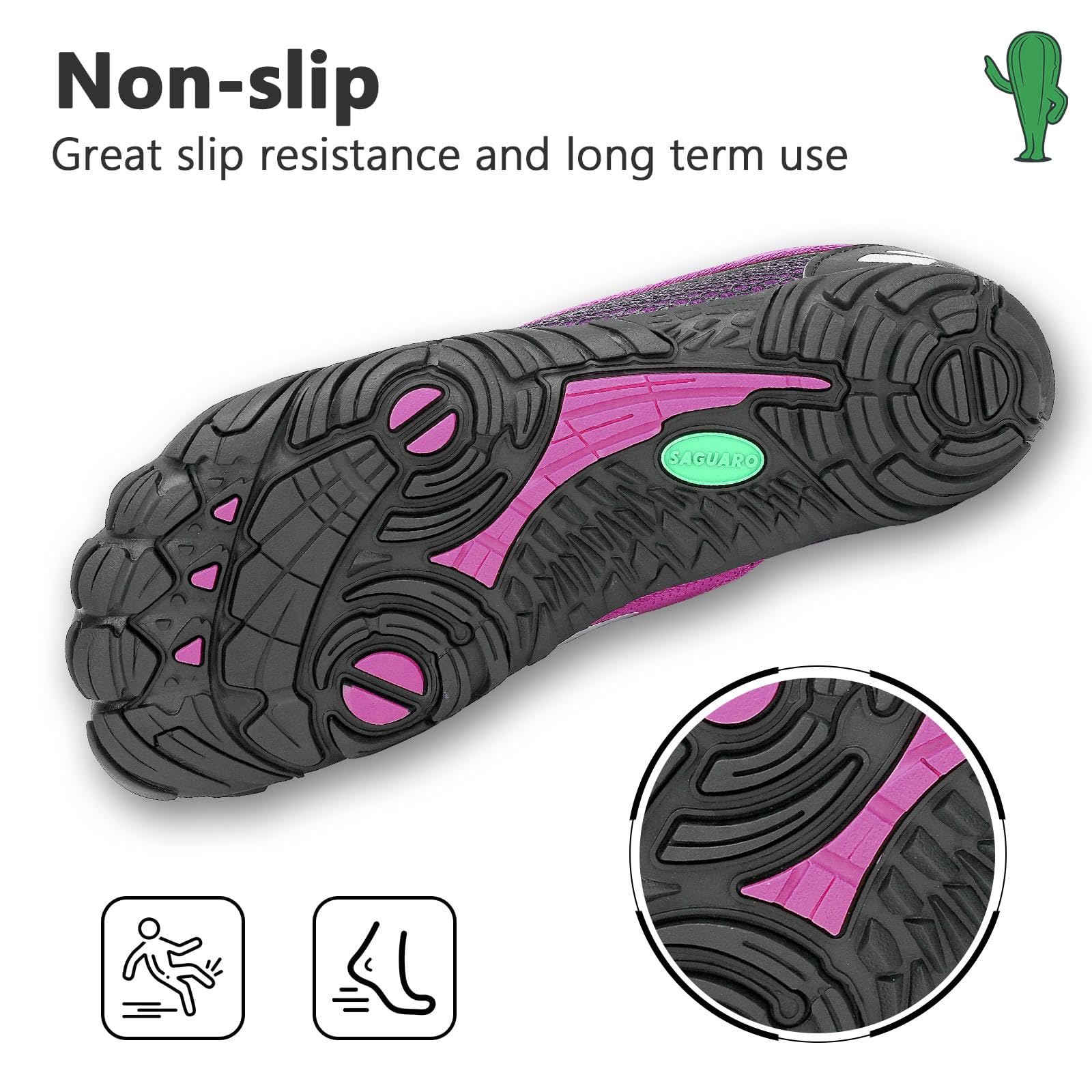 Saguaro Femmes Hommes Minimalistes Chaussures de Trail Running Fitness