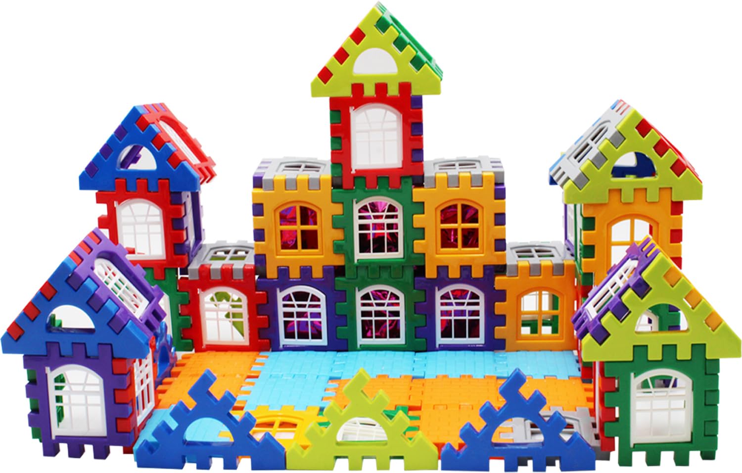 160+ Pcs Happy Home House Building Block Toy for Kids with Attractive Windows