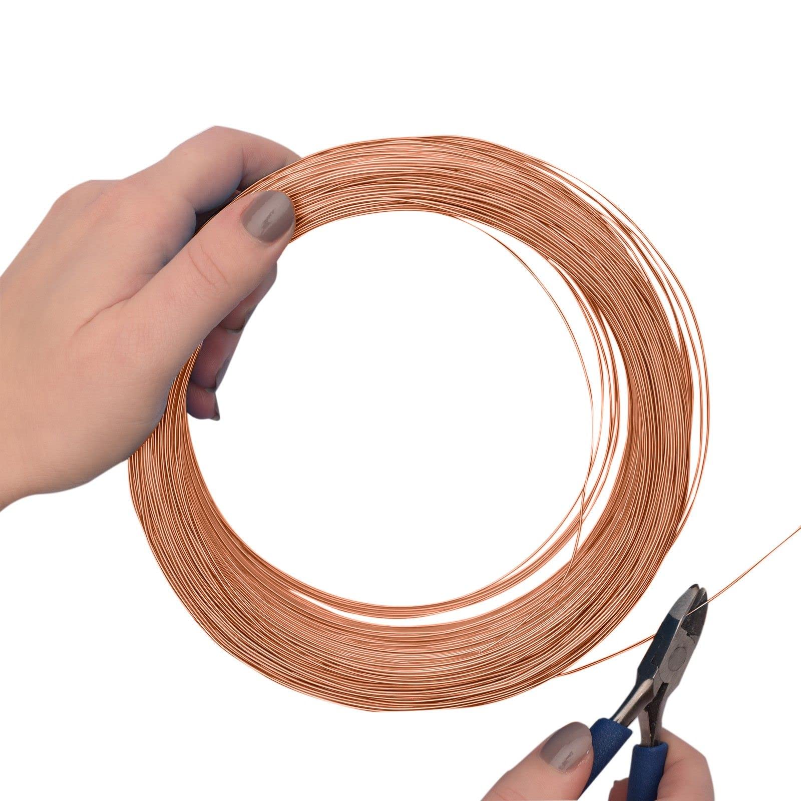 Vaessen Creative Aluminium Wire, Orange Copper, One Size - Image 3