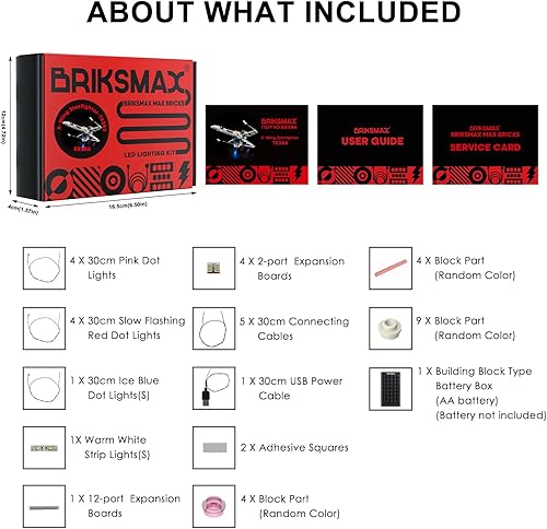 Miniatura 6 de BRIKSMAX Kit de iluminación LED para LEGO-75355 X-Wing Starfighter - Compatible con el modelo de bloques de construcción de Lego Star Wars, no