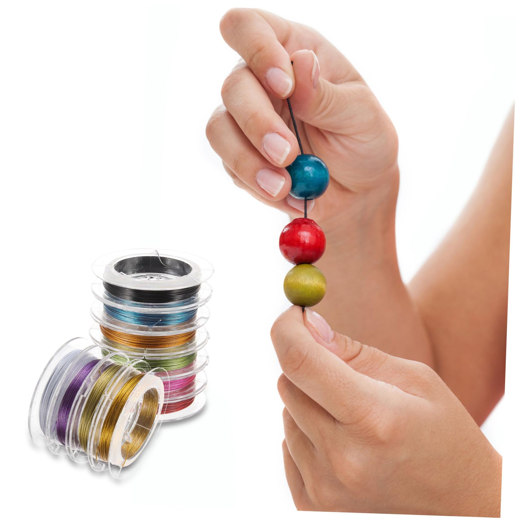 Gadpiparty 4 Sätze Diy Schmuckdraht Biegsamer Metall Draht für Schmuckherstellung Mischfarben für Armbänder Haarschmuck und Bastelprojekte