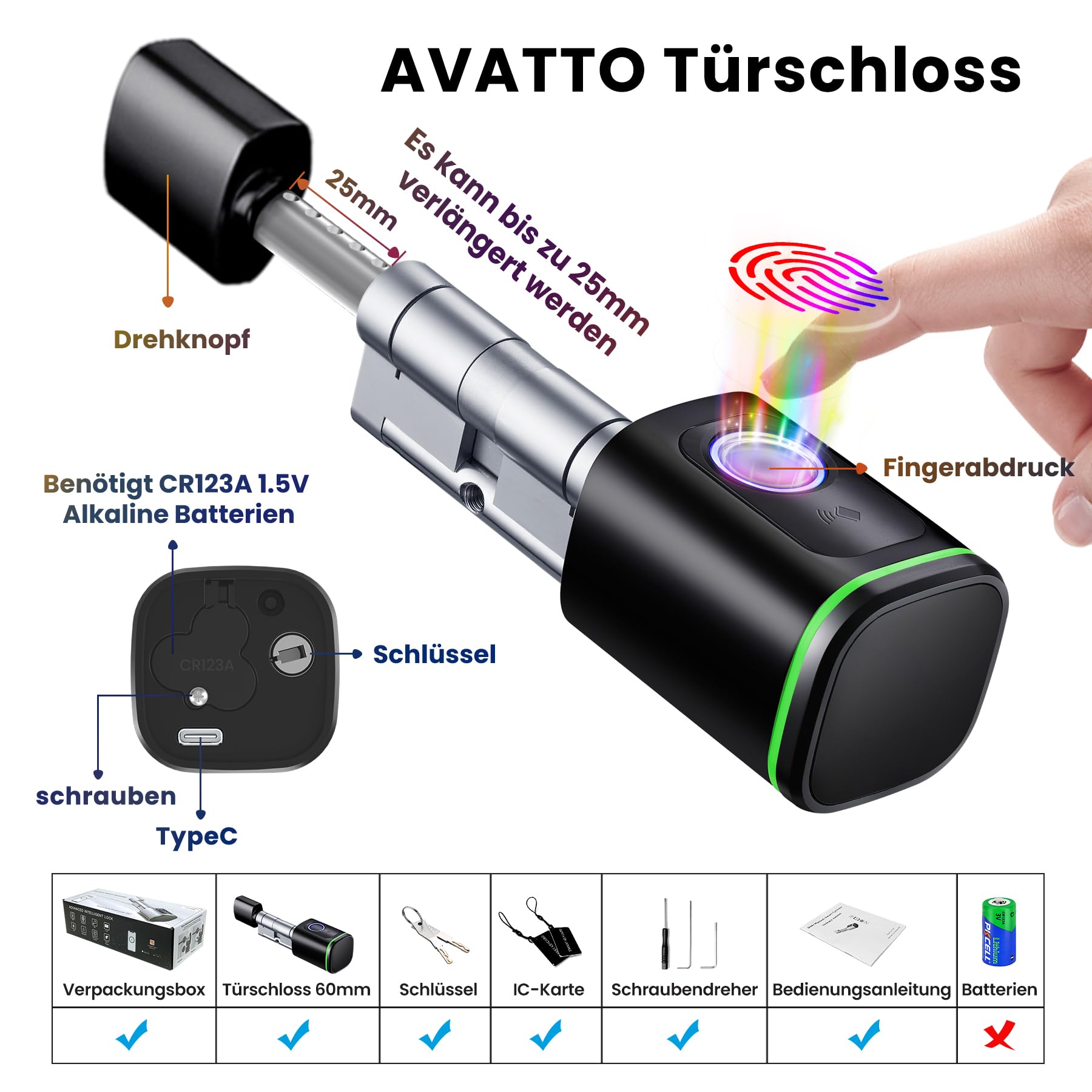 AVATTO Thermostat für Wasser-Fußbodenheizung Stellantrieb Smart WiFi