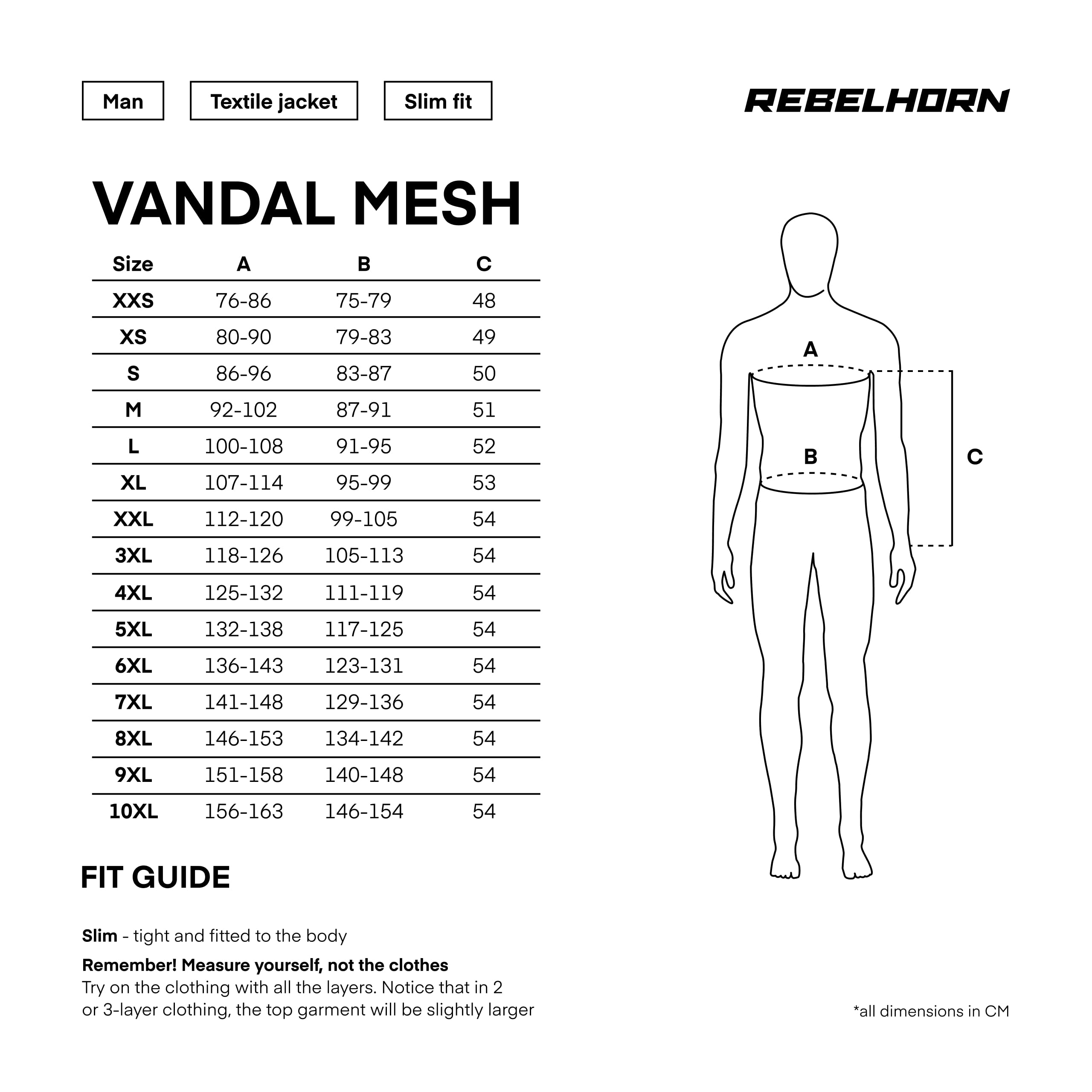 REBELHORN Veste en Maille Vandal Moto Homme