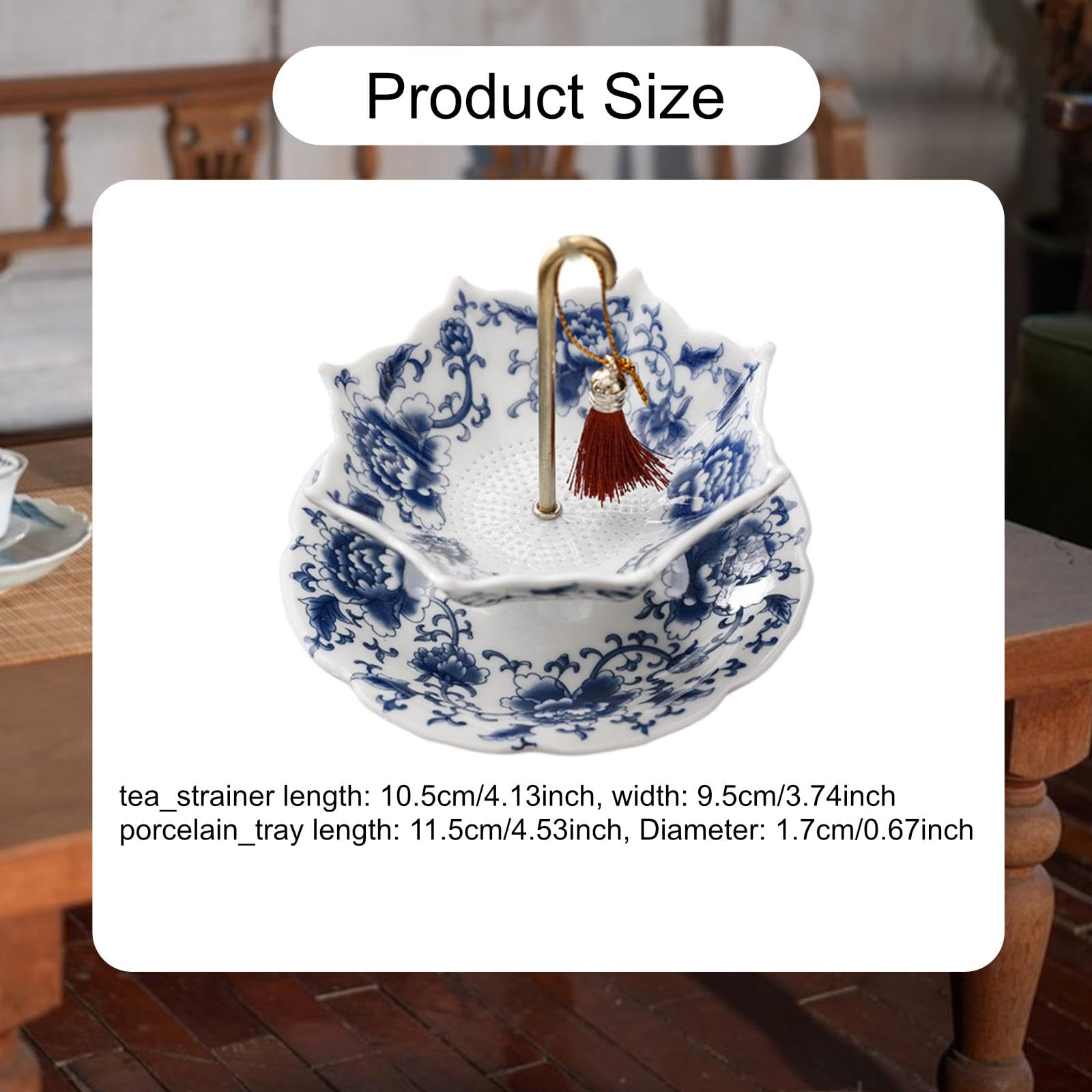 rockible Colador de Té de, Herramienta Artística Esencial, Accesorio de Té para Decoración de Salón de Té O de Mesa.