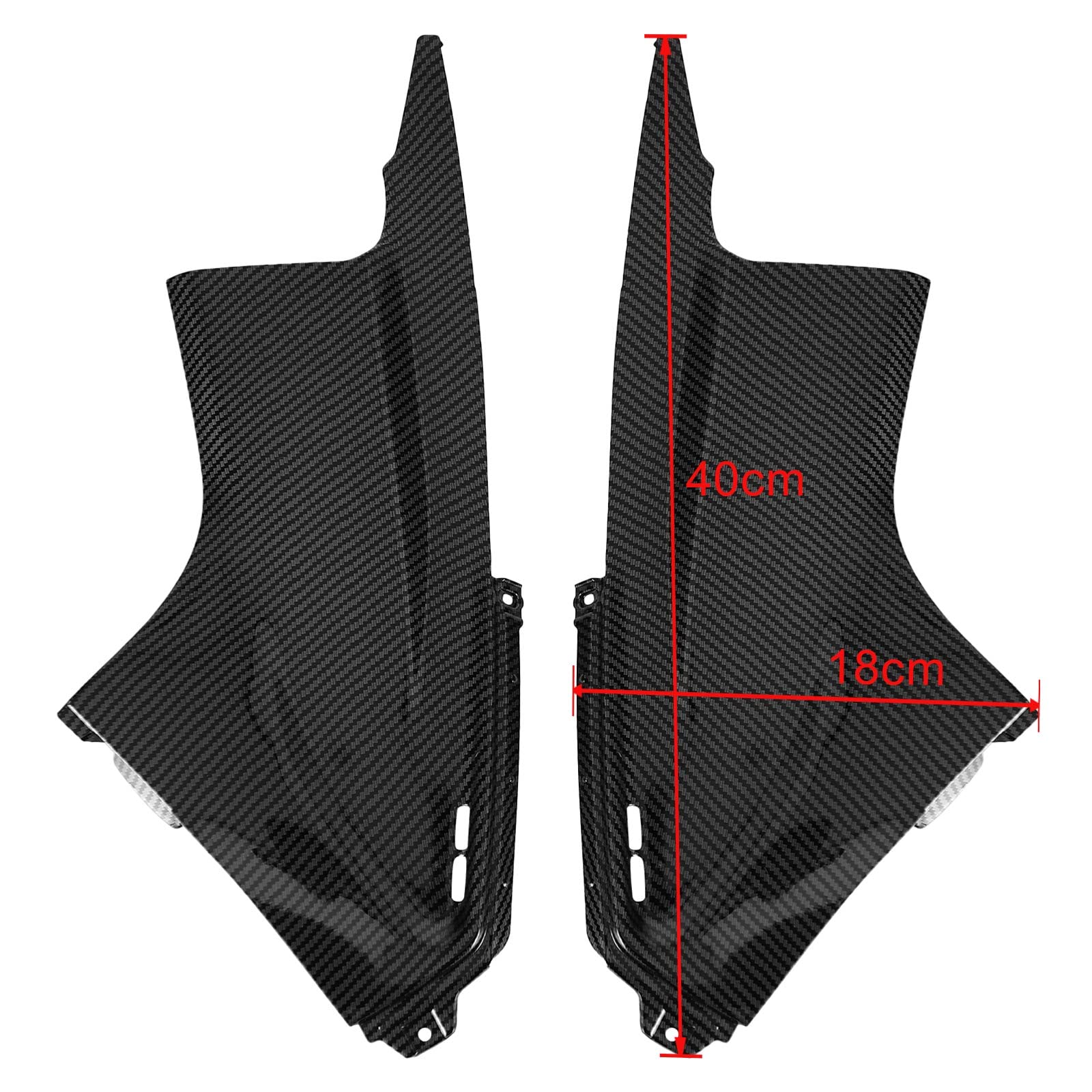 Topteng Gas Tank Side Trim Cover Panel Fairing Cowl Apto para Yamaha YZF R6 2003-2005 Carbon