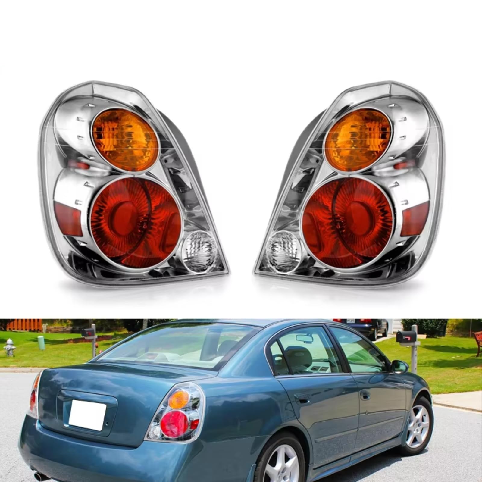 Compatibile Con Nissan Per Altima Sedan 4 Porte 2002-2006 Fanale Posteriore Per Auto Indicatori Direzione Luce Retromarcia Fanale Paralume Senza Lampadina luci segnalazione posteriori