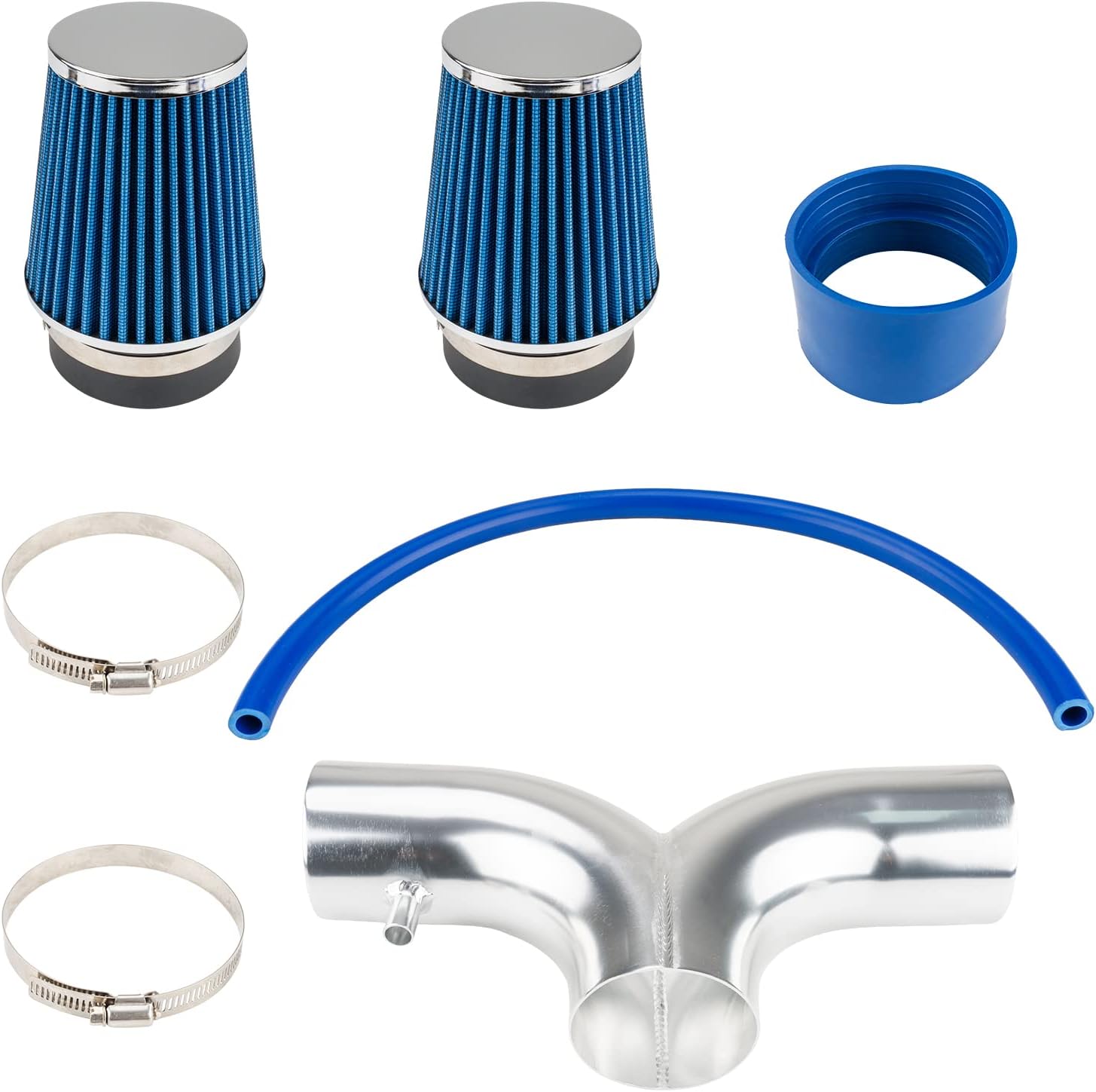 Cold Air Intake Kit Fit for 1999-2004 Jeep Grand Cherokee 4.7L V8 Aluminum Tube w/Filter (Blue)