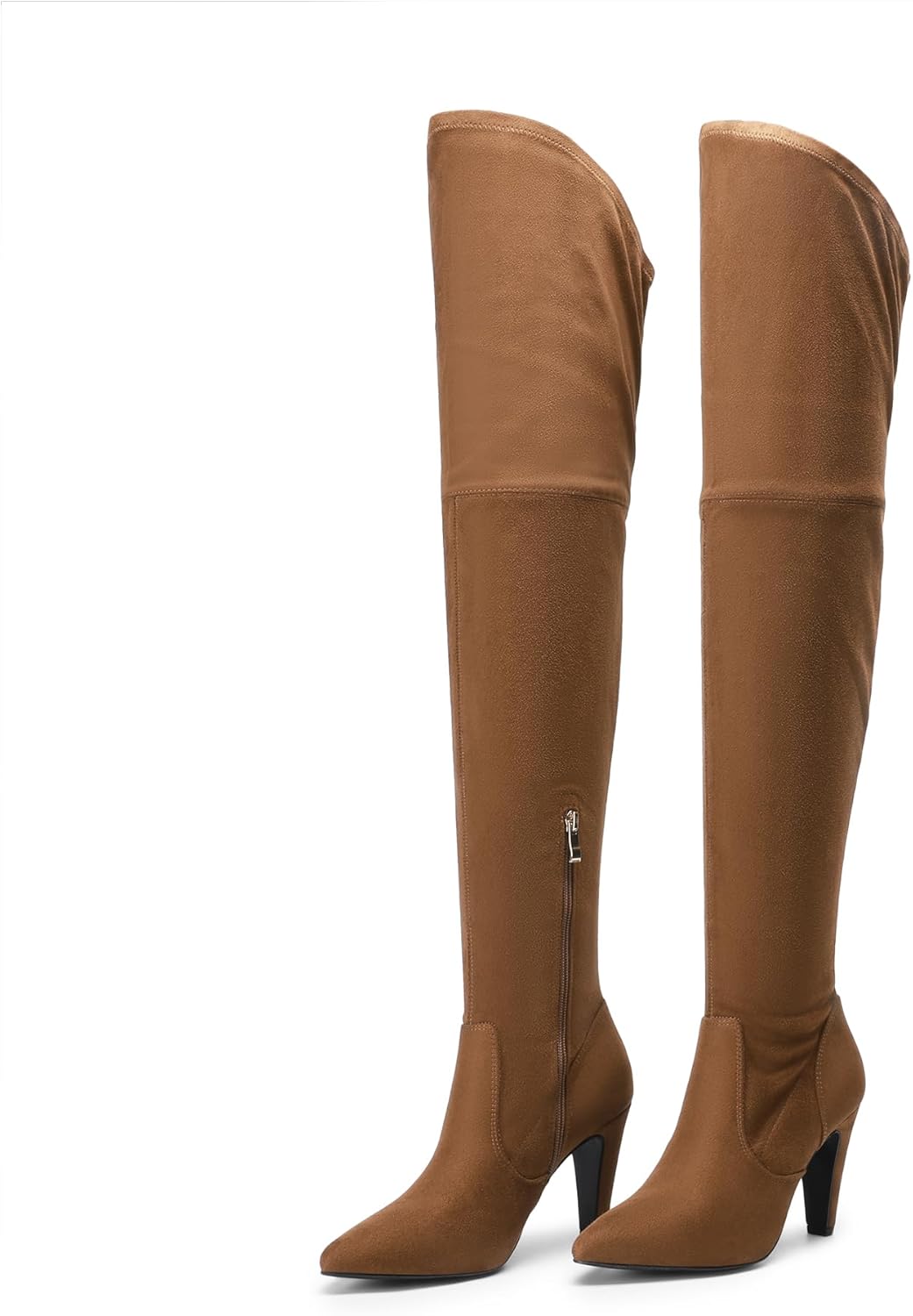 DREAM PAIRS Women's Thigh High Boots Over The Knee Heels Long Sexy Pointed Toe Boots - Image 4