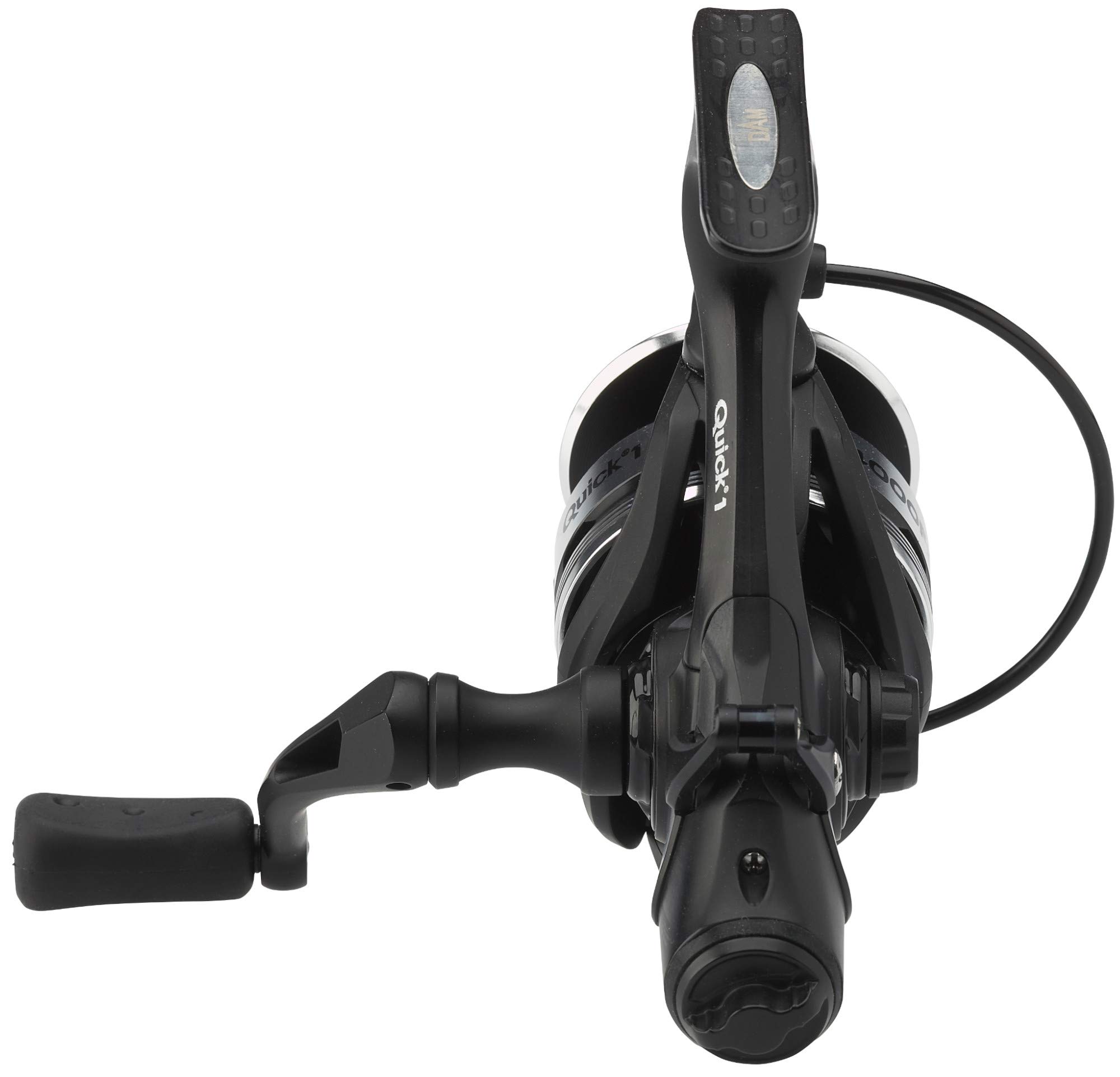 DAM Quick 1 FS, Angelrolle, Spinnrollen, Hochgeschwindigkeits-Angelrolle mit Smooth Drag System für ultimative Leistung, Unisex, Schwarz, 6000