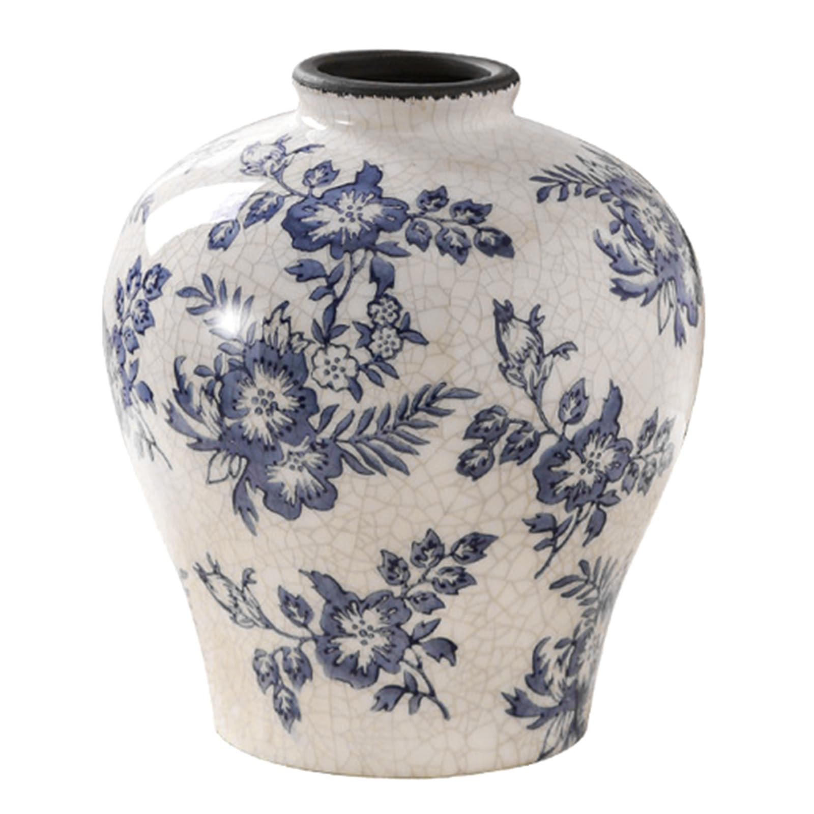 Ceramic Flower Vases Farmhouses Rustics, Handcrafted Weathered Pottery Vase Terracottas Vase Home Decors Ceramic for Centerpieces