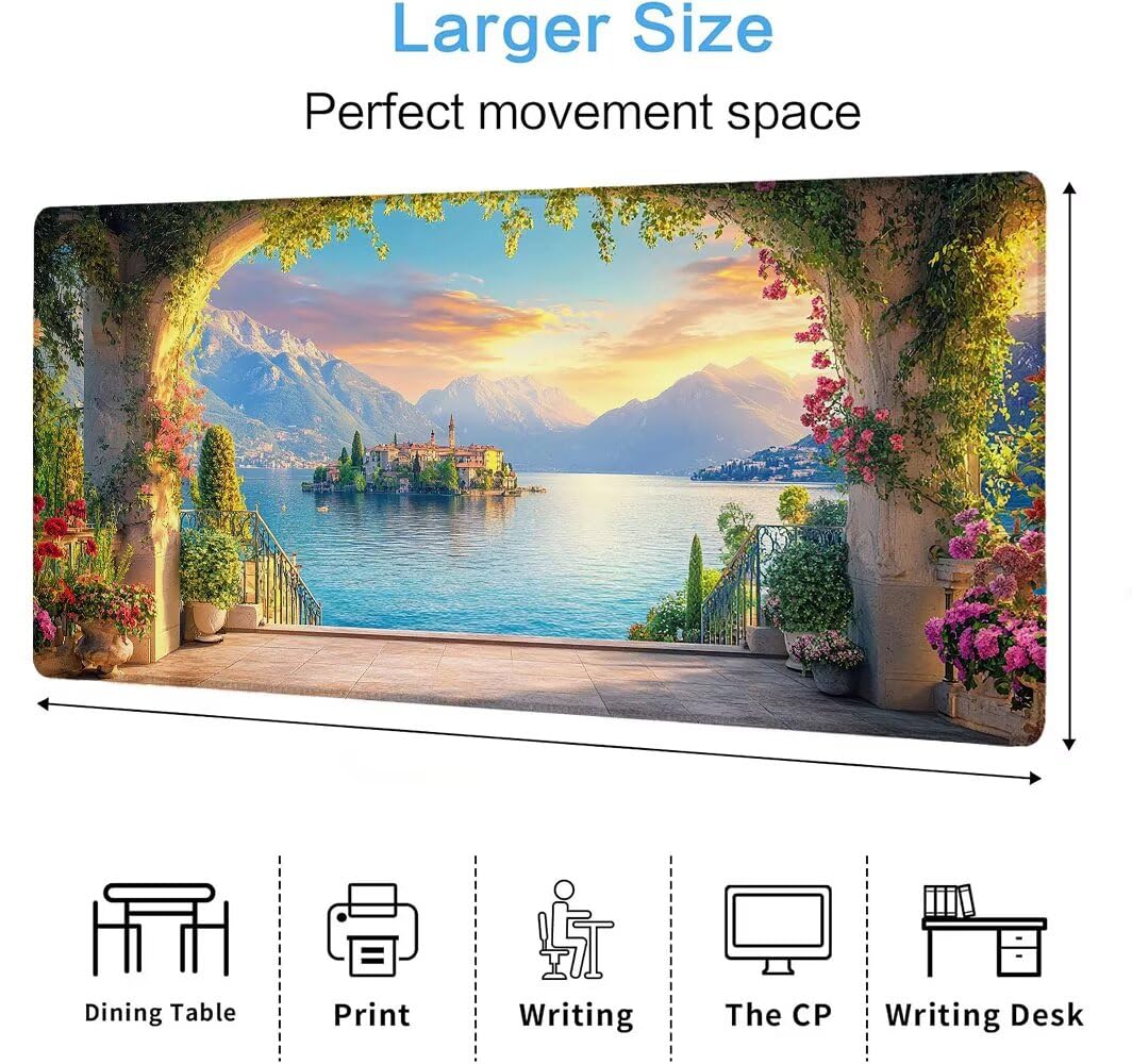 Podkładka pod laptop, Podkładka pod mysz do gier na biurko, duża, rozmiar 800x400, XXL(900x400x3 mm)