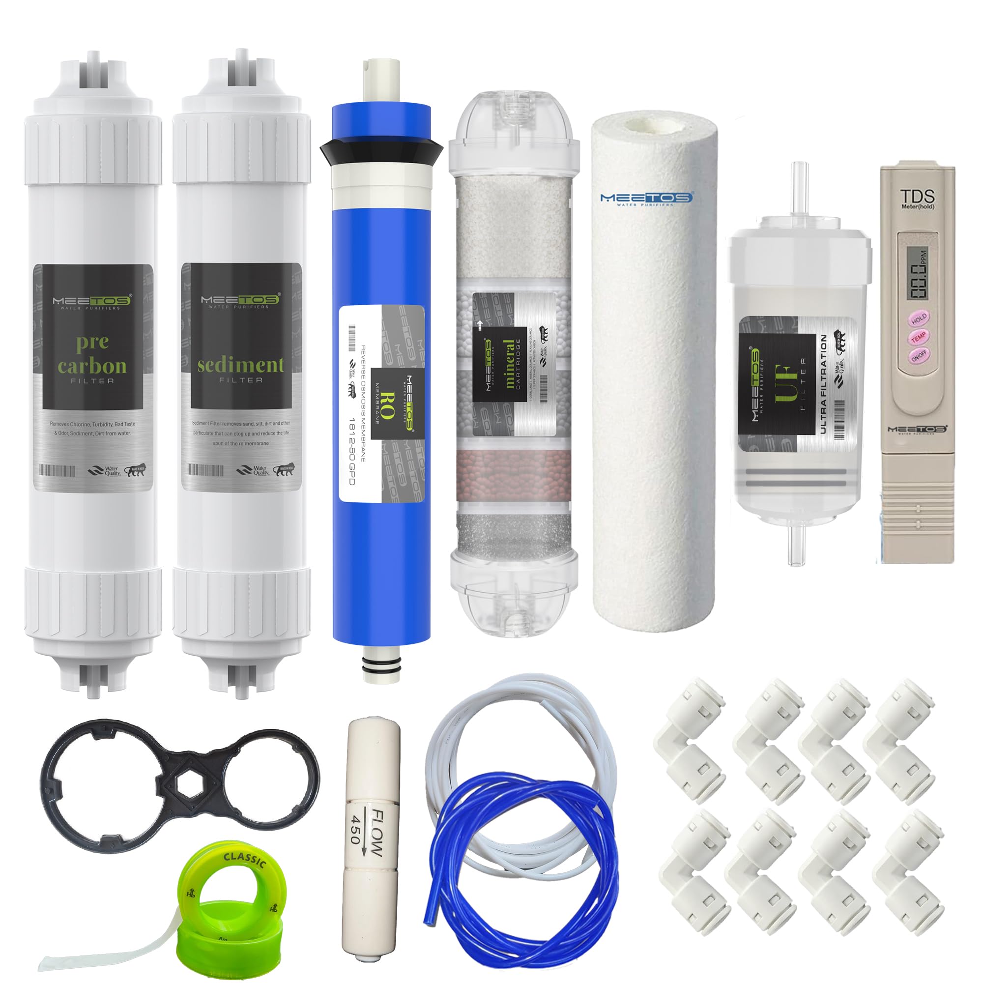MEETOS Inline Water Filter Kit - Purify Your Water -14
