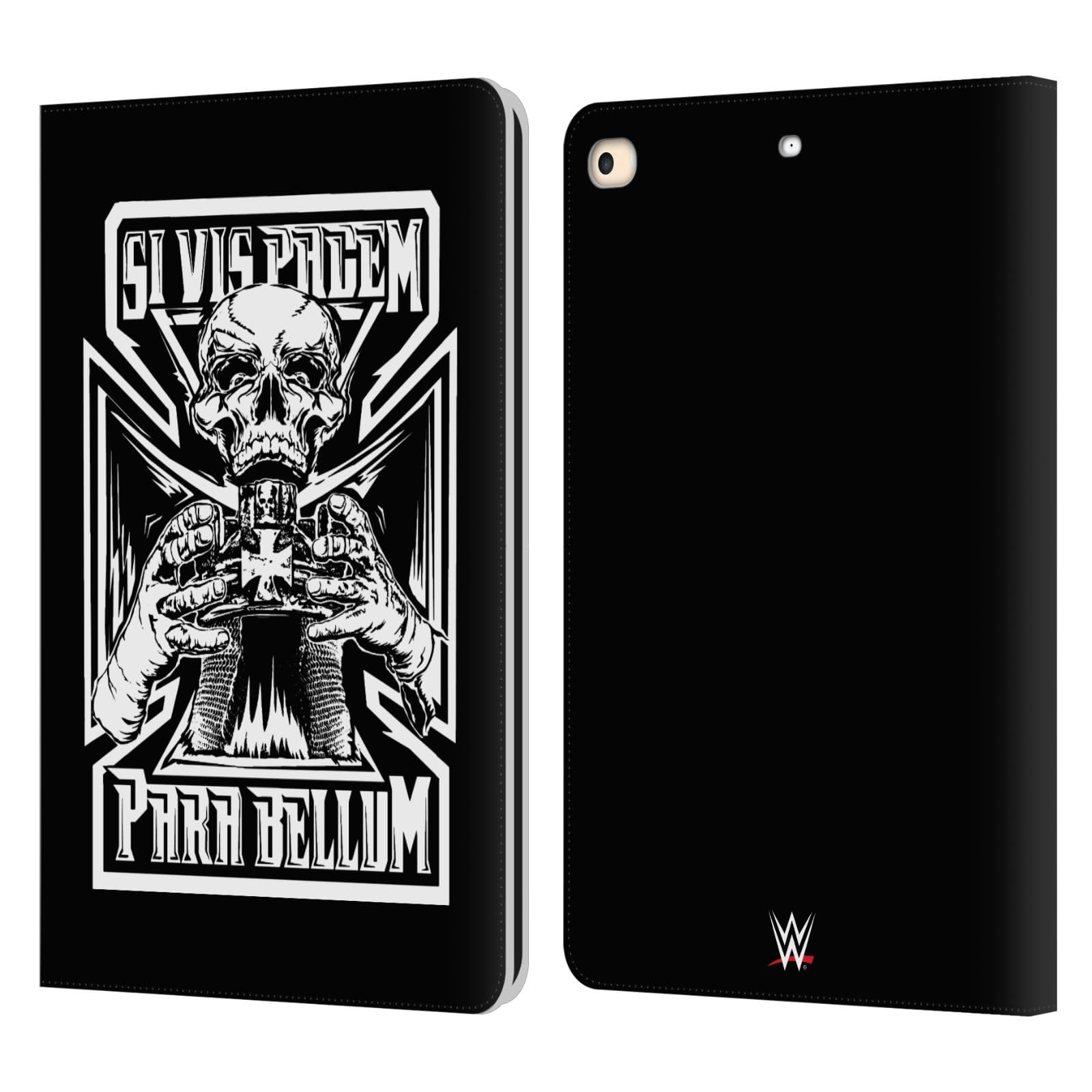 Head Case Designs Officially Licensed WWE Peace Triple H Leather Book Wallet Case Cover Compatible with Apple iPad 9.7 2017 / iPad 9.7 2018