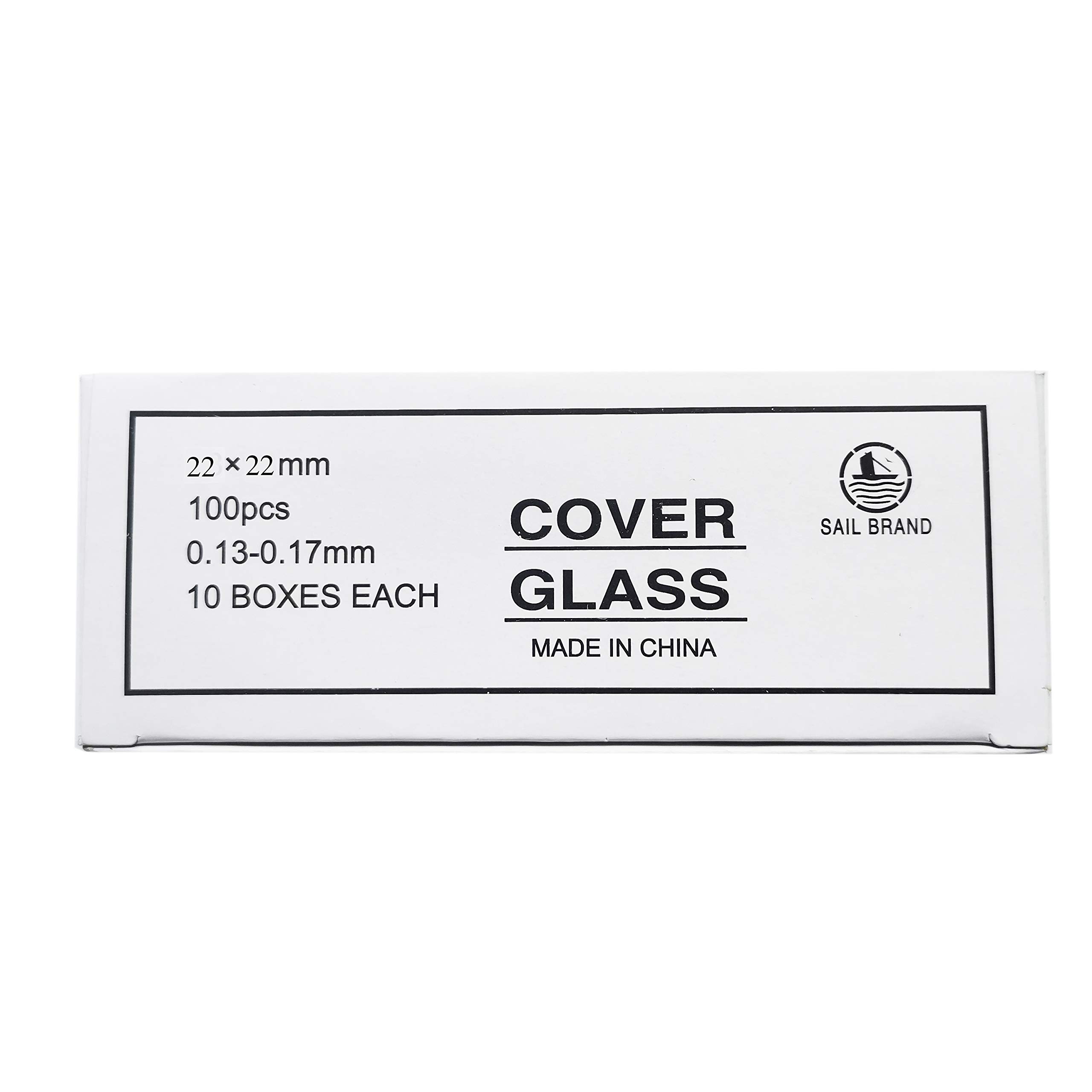 MUHWA Lamelles Couvre-Objet 22x22 mm Lot de 1000 pour Microscope