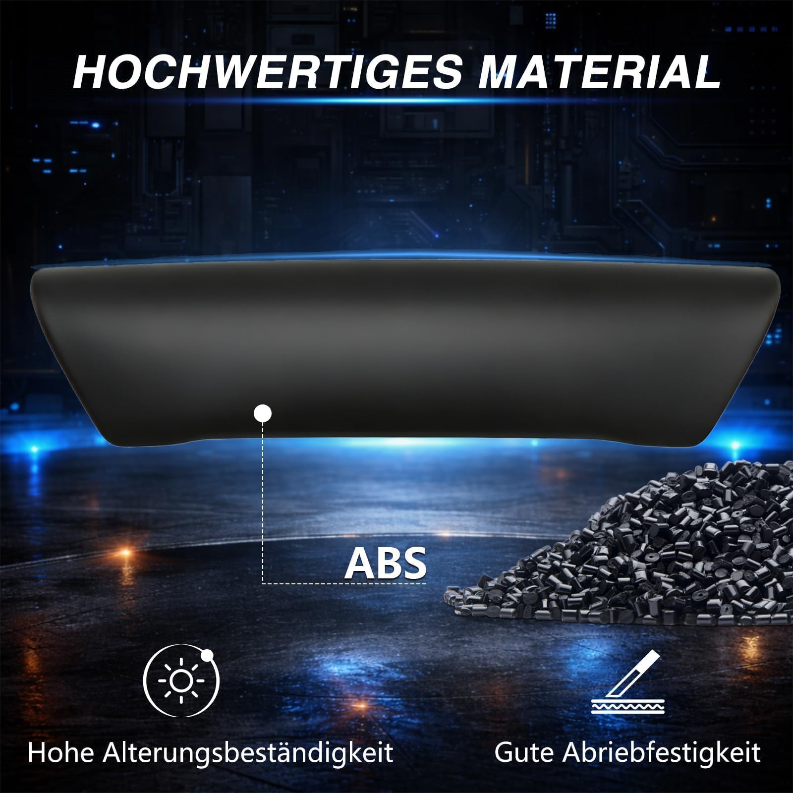 EVRBUL 2PCS Türgriff Blende Vorne Links & Rechts Innentürgriff Abdeckung Kompatibel mit VW T5 Transporter 2003-2010 | Ersetzt 7H0867171B