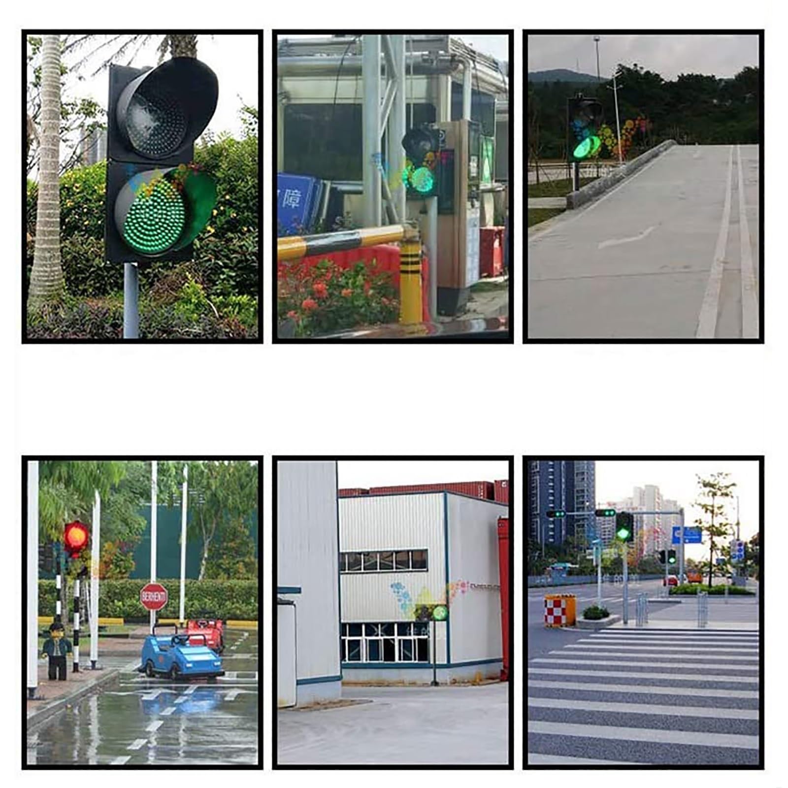 Sygnalizacja świetlna LED, światło sygnalizacyjne LED, czerwona/zielona lampa ostrzegawcza do przemysłowych stacji ładujących, do użytku na zewnątrz, kontroler/sekwencera ognia Signa