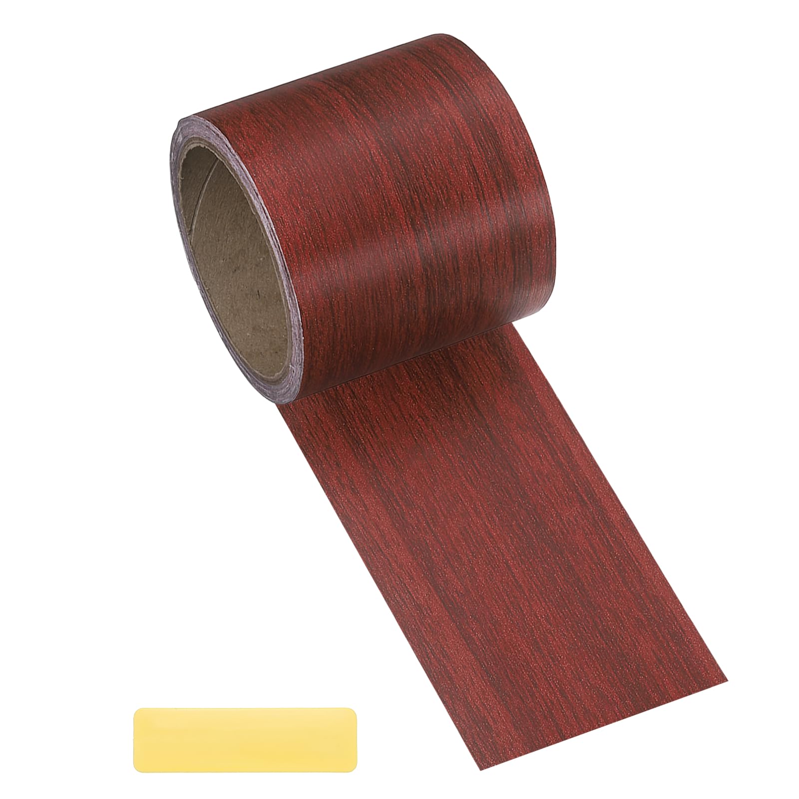 sourcing map 8x1000cm Wood Grain Repair Tape Repair Patch Mahogany