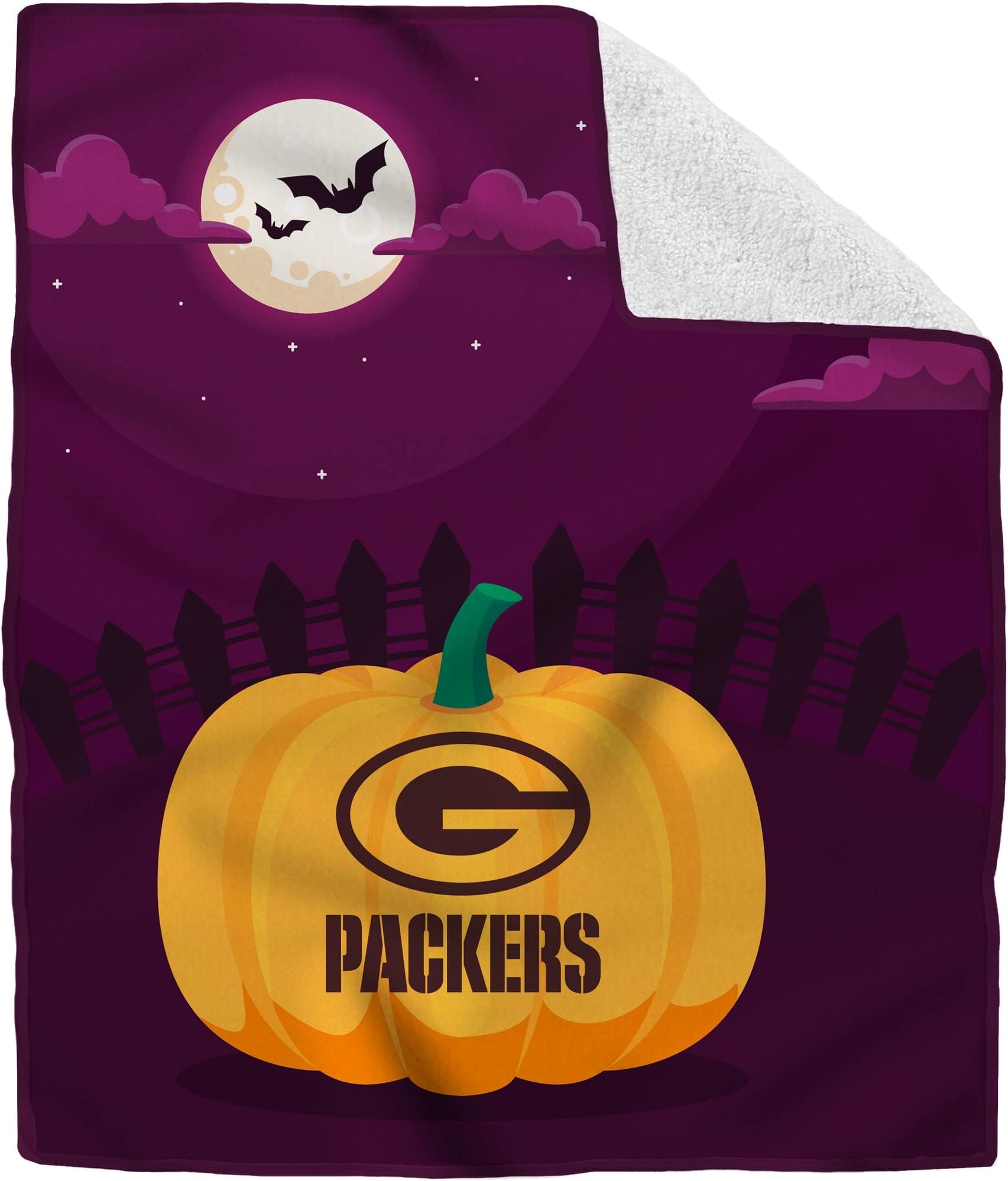 Pegasus Home Fashions NFL 60'' x 70'' Halloween Pumpkin Throw Blanket