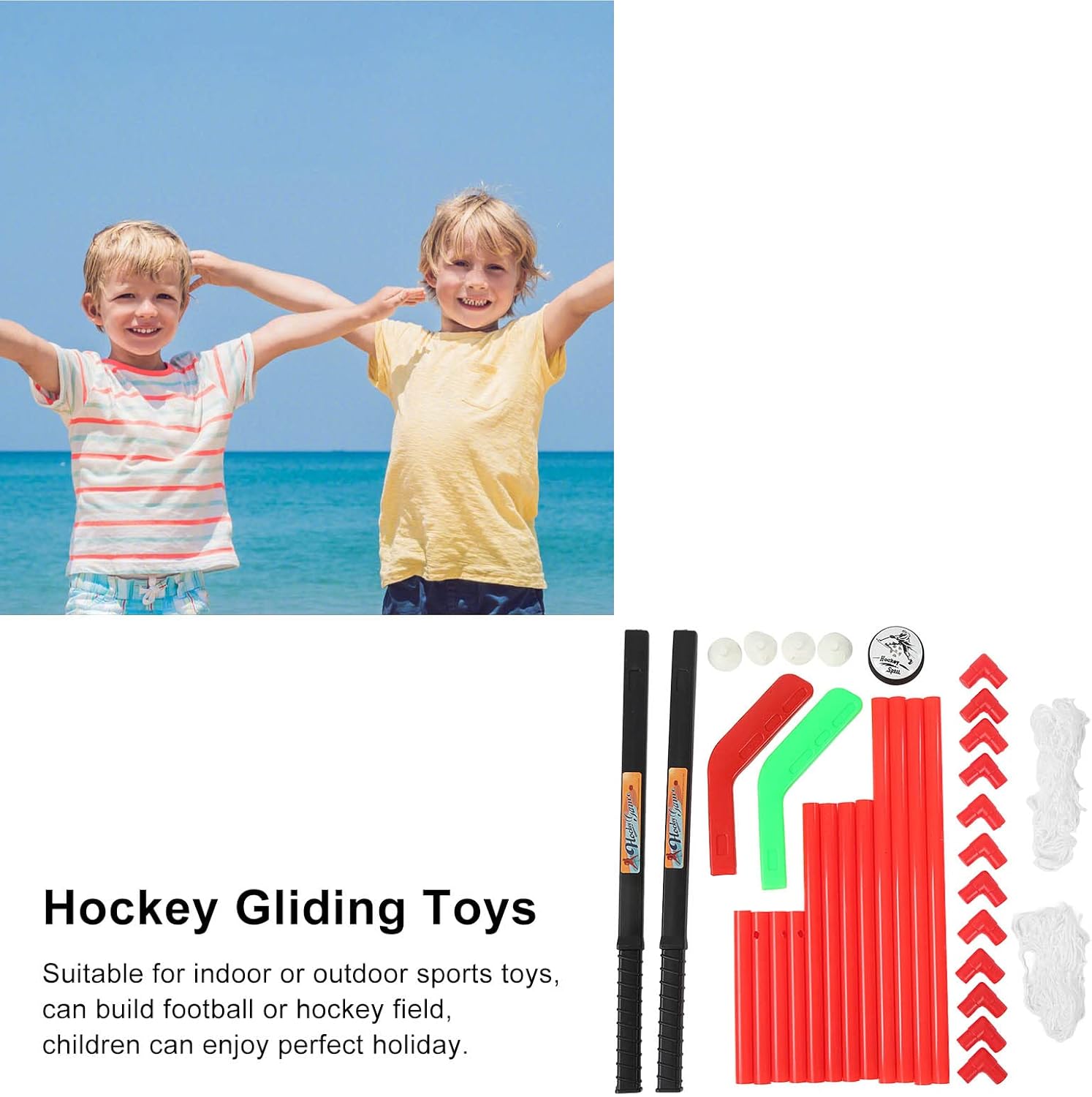 Electric Suspended Hockey, Air Cushion Floating Hockey Gliding Toy, Interactive Toy for Children