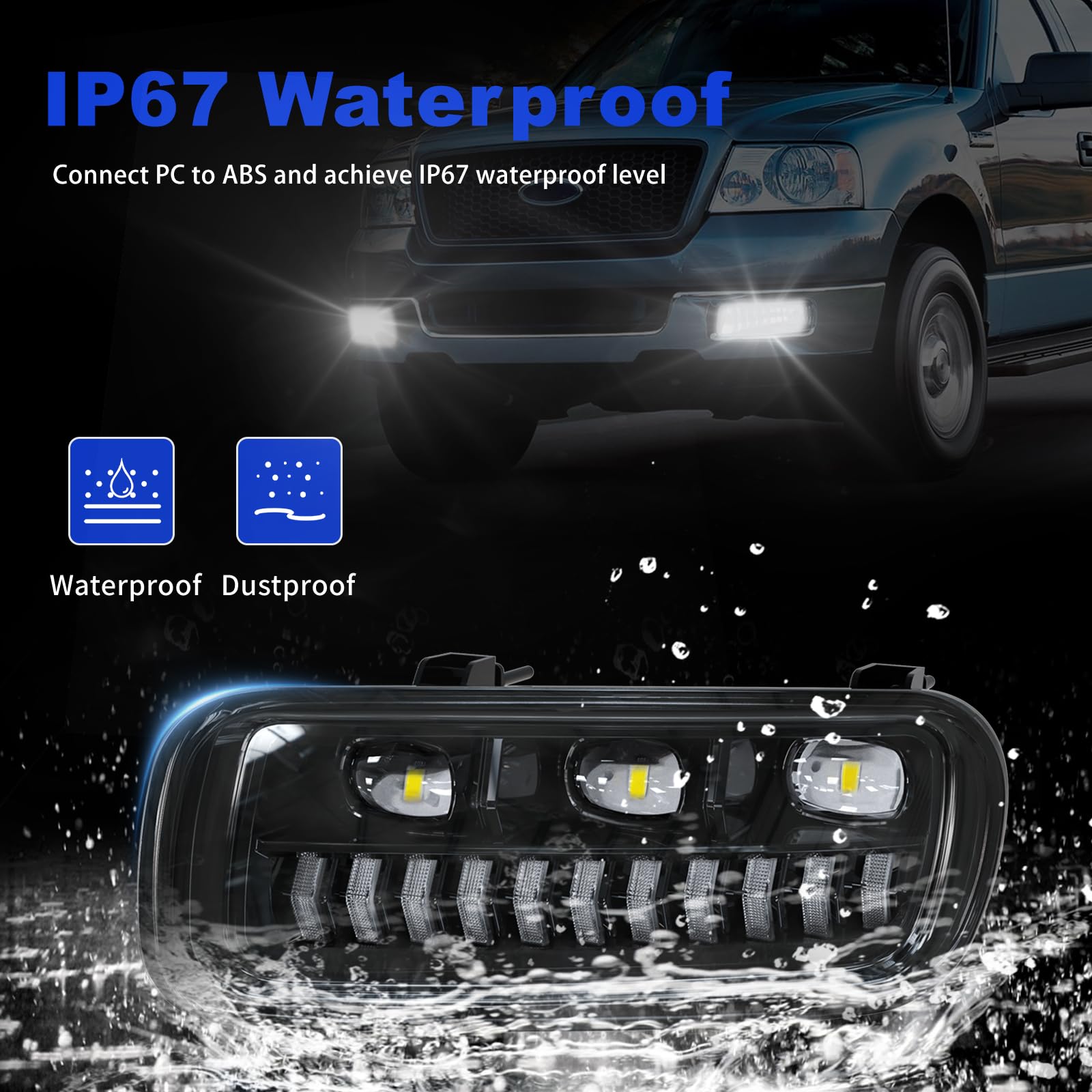 AKKON - For 11-16 Ford F-Series Super Duty Bright White Build-In LED - Foto 7