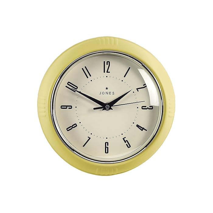 Buy Jones Clocks® Round Retro Wall Clock The Ketchup Round Clock