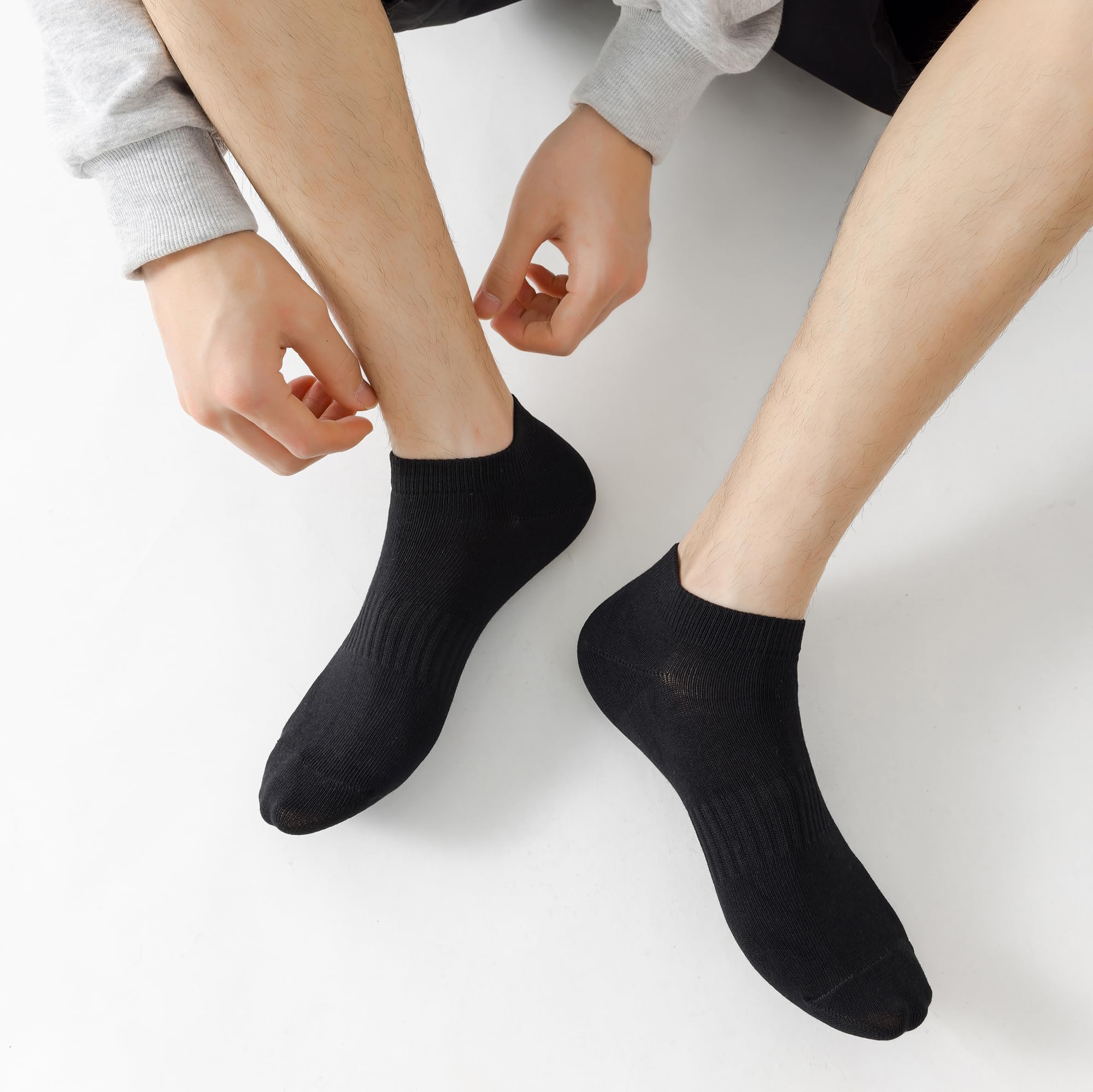 LBJR 12 Paires Sport Respirant Socquettes Chaussettes Basses Homme Femme Coton Courtes Chaussettes