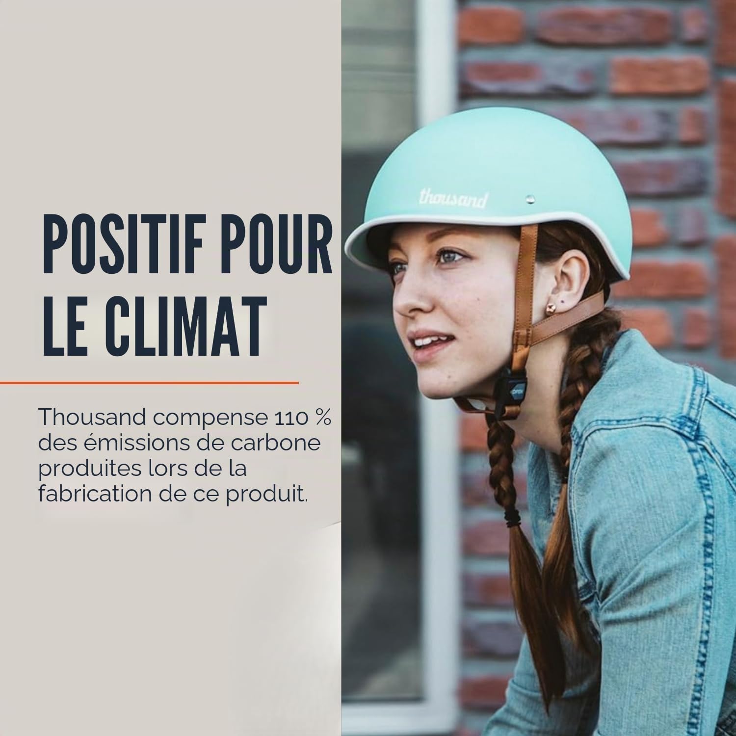 Thousand Casque de vélo pour Adultes – Collection Heritage – Certifié sécurité pour vélo, Skateboard, vélo de Route, Patinage à roulettes, Casque de Cyclisme