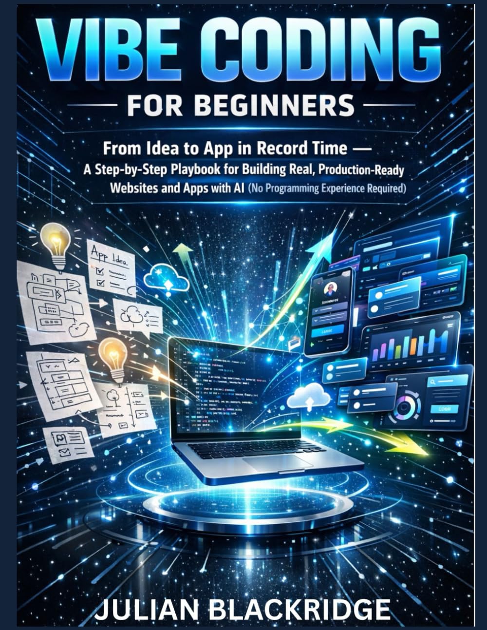 Vibe Coding for Beginners: From Idea to App in Record Time — A Step-by-Step Playbook for Building Real, Production-Ready Websites and Apps with AI (No Programming Experience Required)