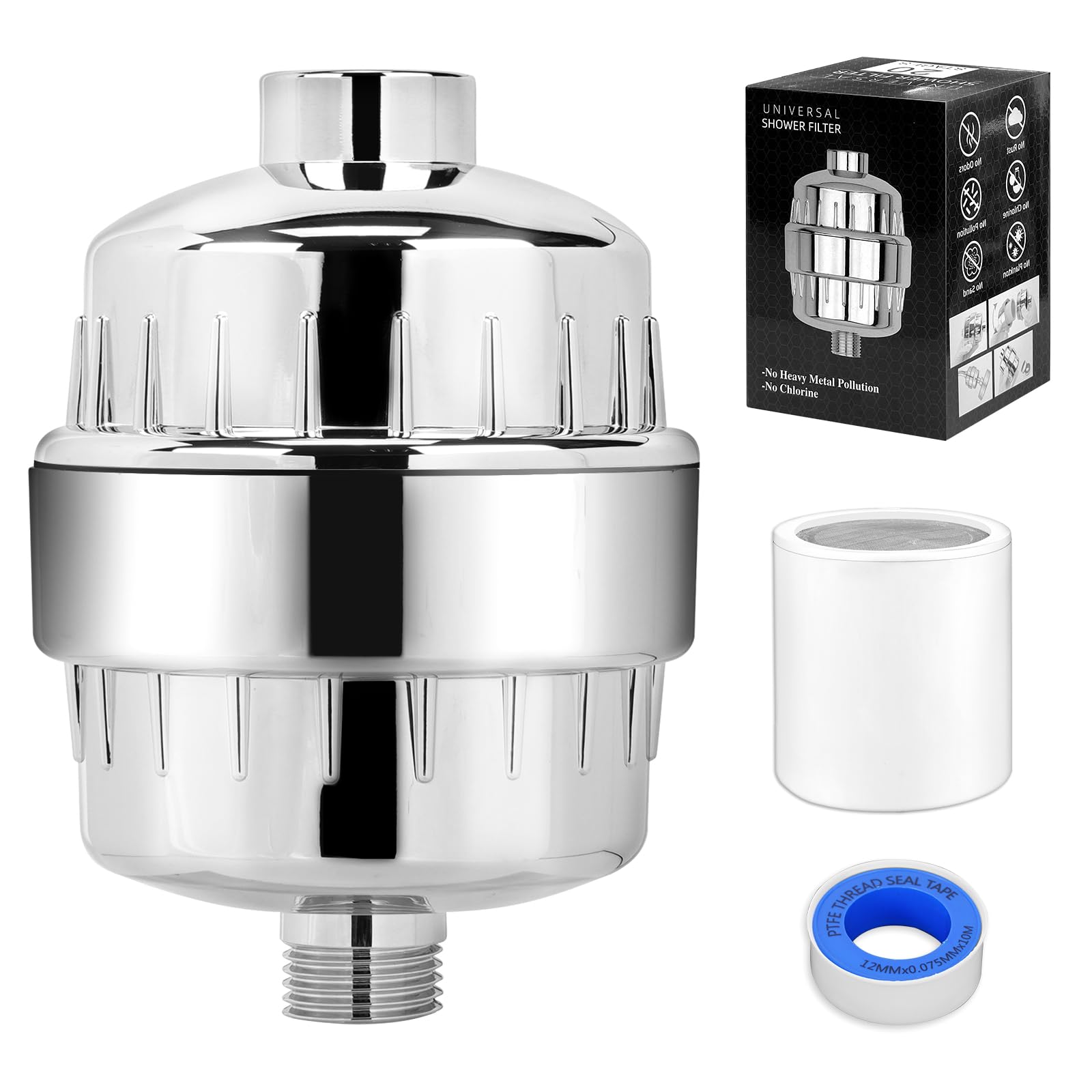 KEEPOW Shower Filter SF-15 PRO Shower Tap Filter for Hard Water 15 Stage High Output Water Flow Showerhead Filter Water Softener for Bathroom Remove Chlorine Fluoride (B0CTXYX4NT) Amazon Price History, Amazon Price Tracker