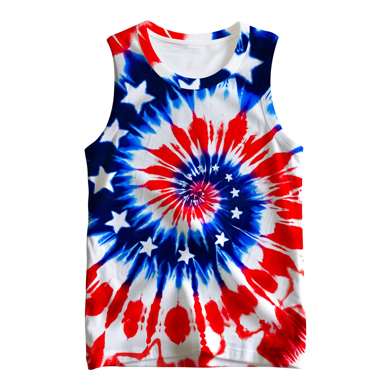 Kids Cute Animal Tie Dye Tank Tops Shirt Sleeveless Undershirt