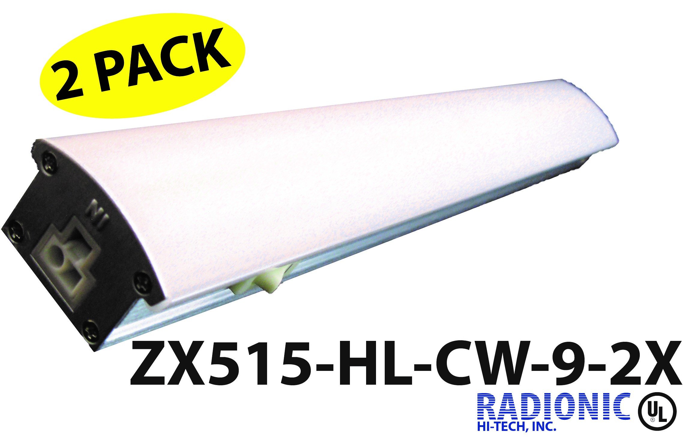 Radionic Hi TechLED Under Cabinet/Task Light Fixtures for Under Kitchen Cabinet or use in Desk Cubicle, 6.9 Watts, UL Listed (ZX515-HL-CW-9-2X) 2-Pack