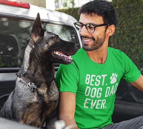 Miniatura 2 de Camiseta divertida con texto en inglés "Best Dog Dad Ever" para el Día del Padre