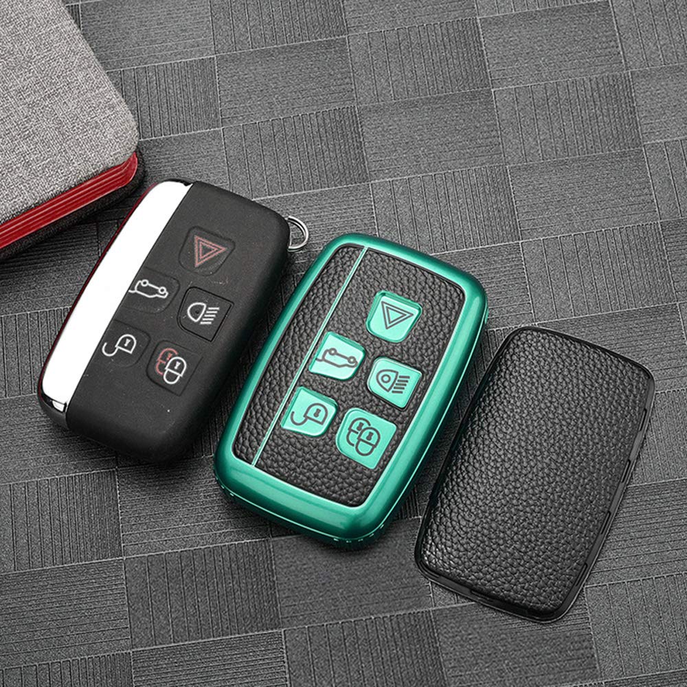 Copertura portachiavi premium con portachiavi per Land Rover Evoque Velar Sport Discovery Freelander2 LR4 Sport e Jaguar Accessori auto  34